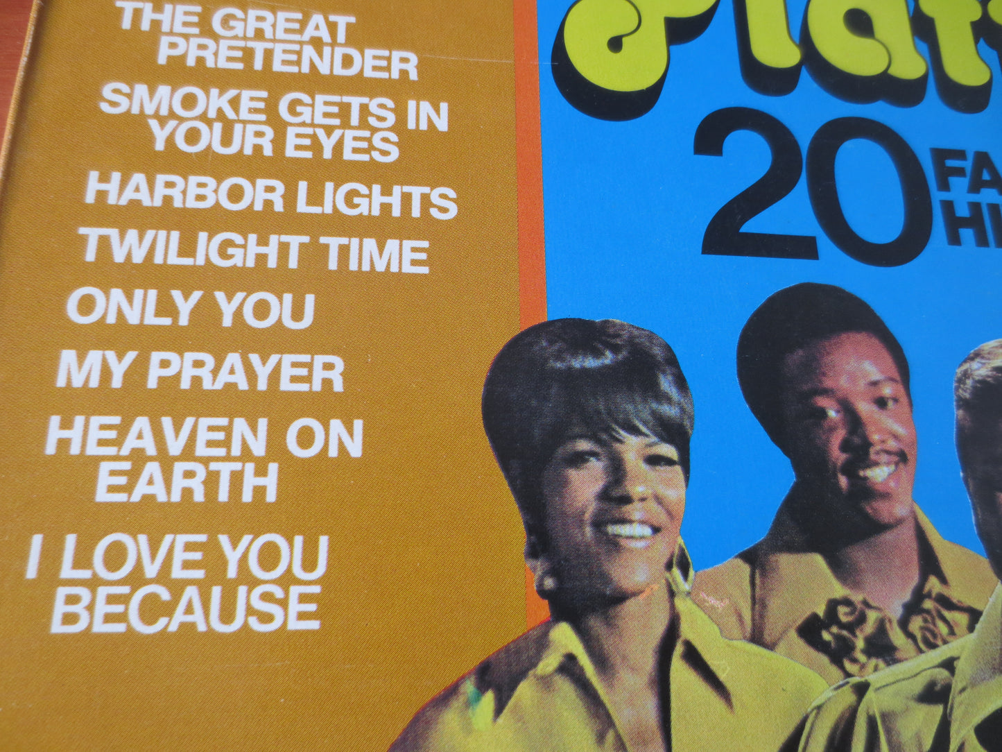 The PLATTERS, K-TEL RECORDS, 20 Fantastic Hits, The Platters Albums, The Platters Vinyl, Platters Lp, 1975 Records