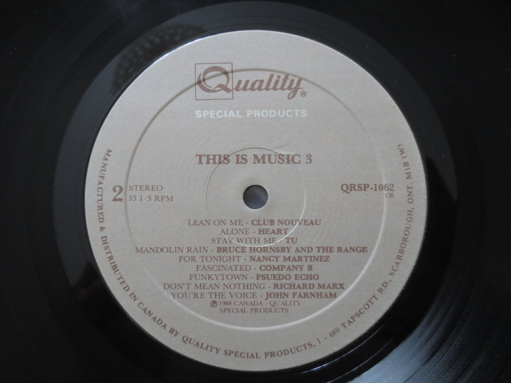 This Is Music, Volume 3 (1987) Vinyl LP