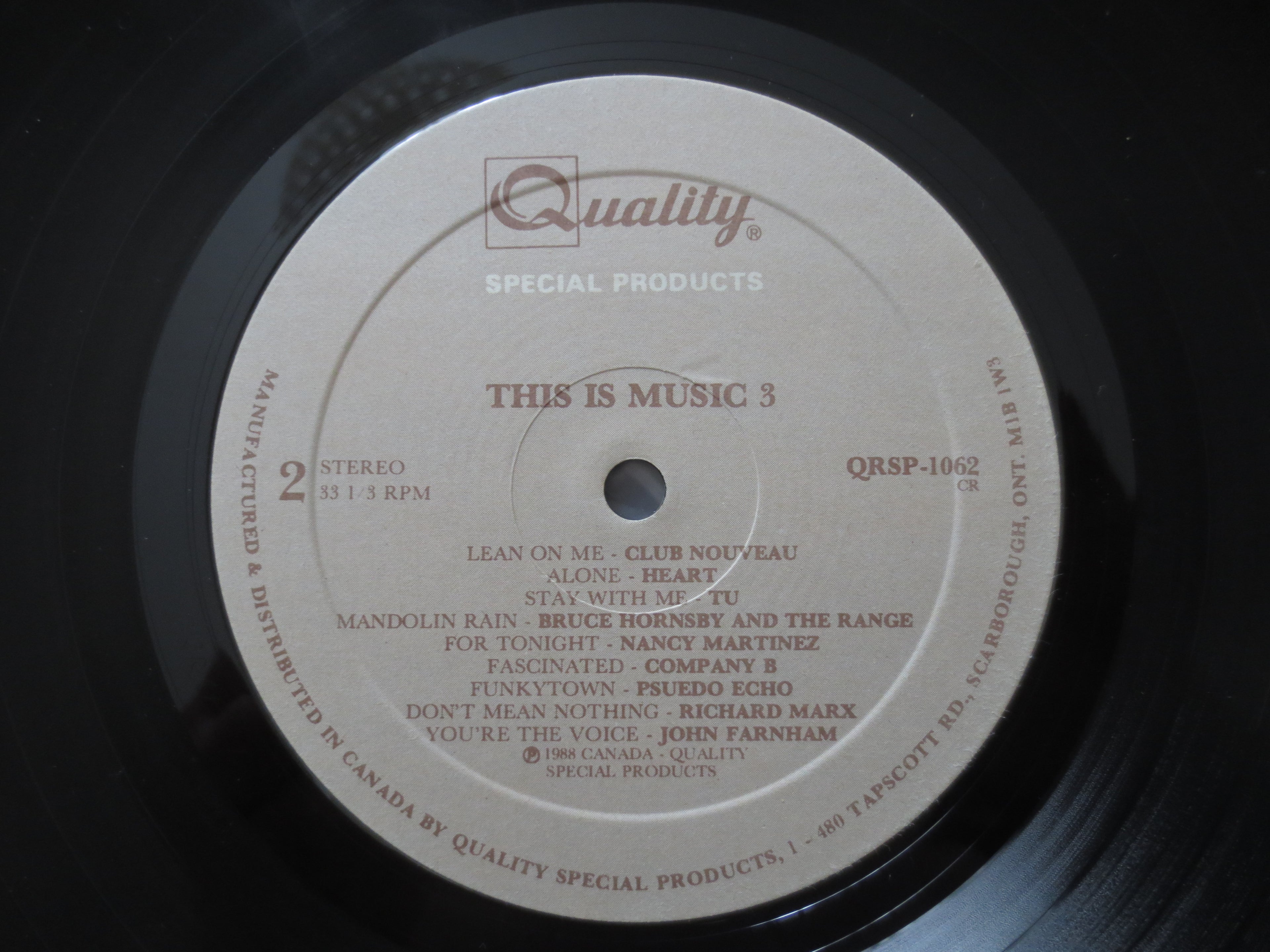 This Is Music, Volume 3 (1987) Vinyl LP