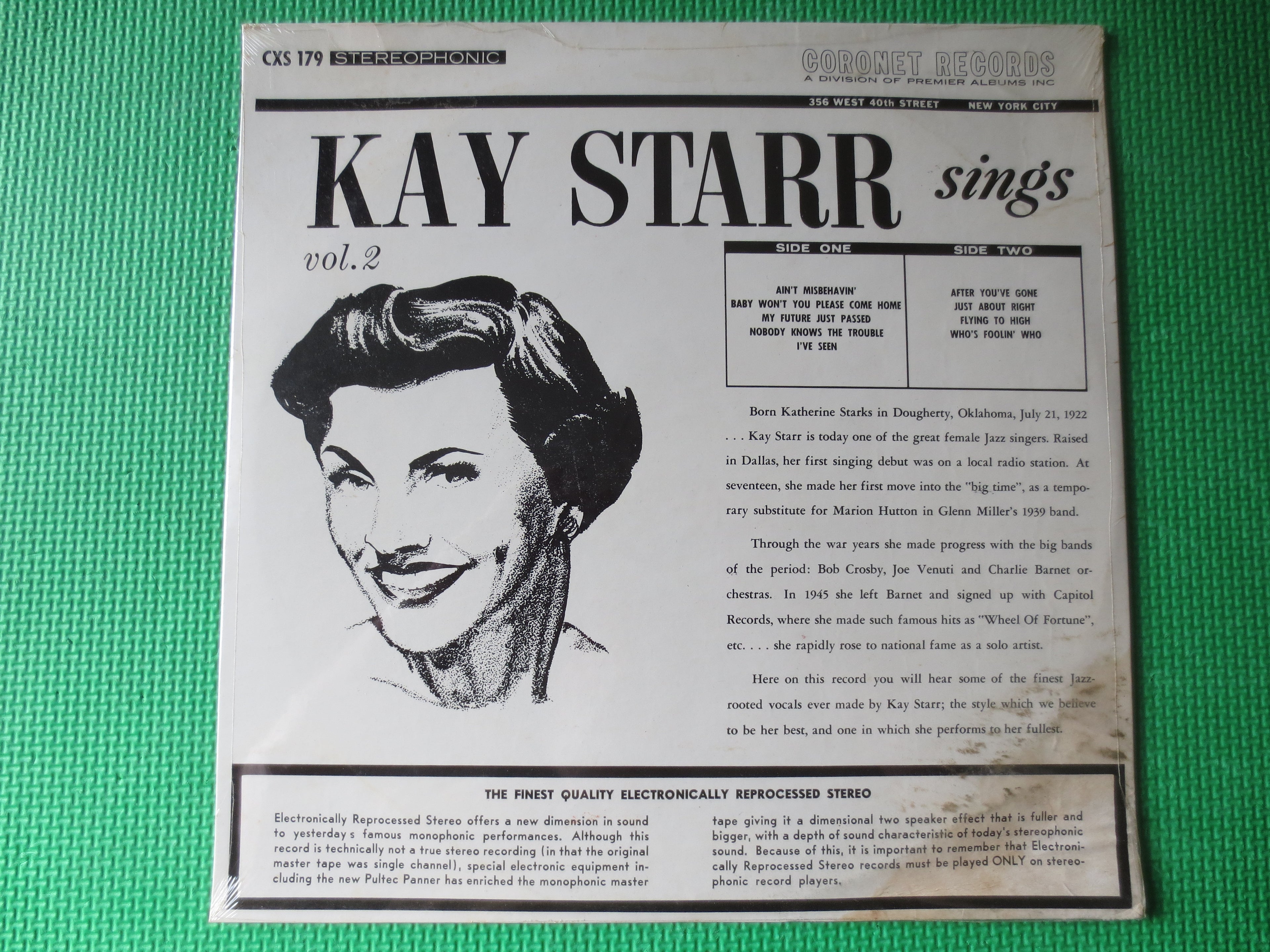 Kay Starr – Kay Starr Sings (1963) Vinyl LP — Factory Sealed