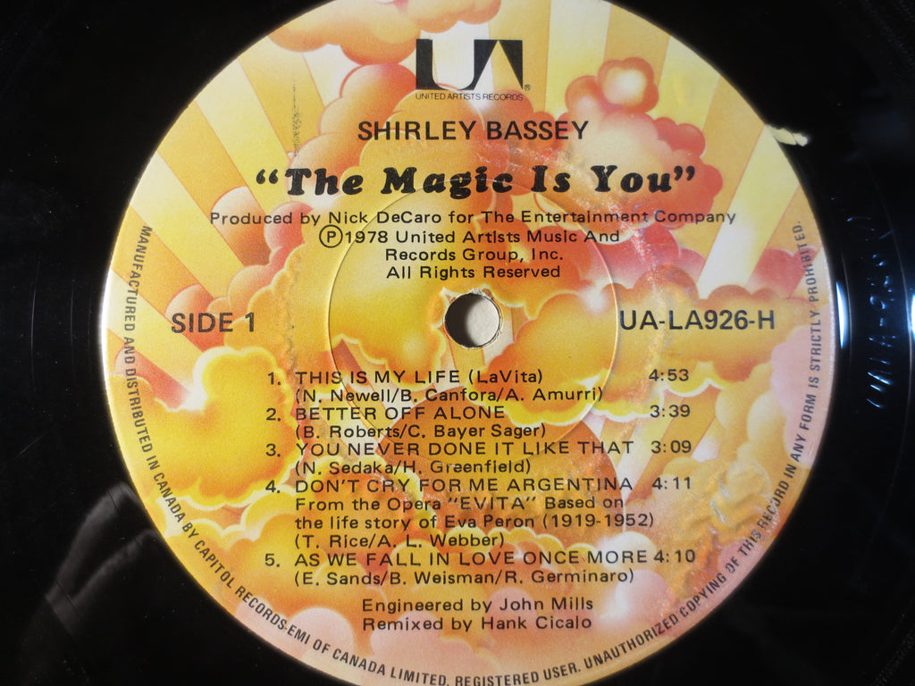 Shirley Bassey – The Magic Is You (1978) Vinyl LP