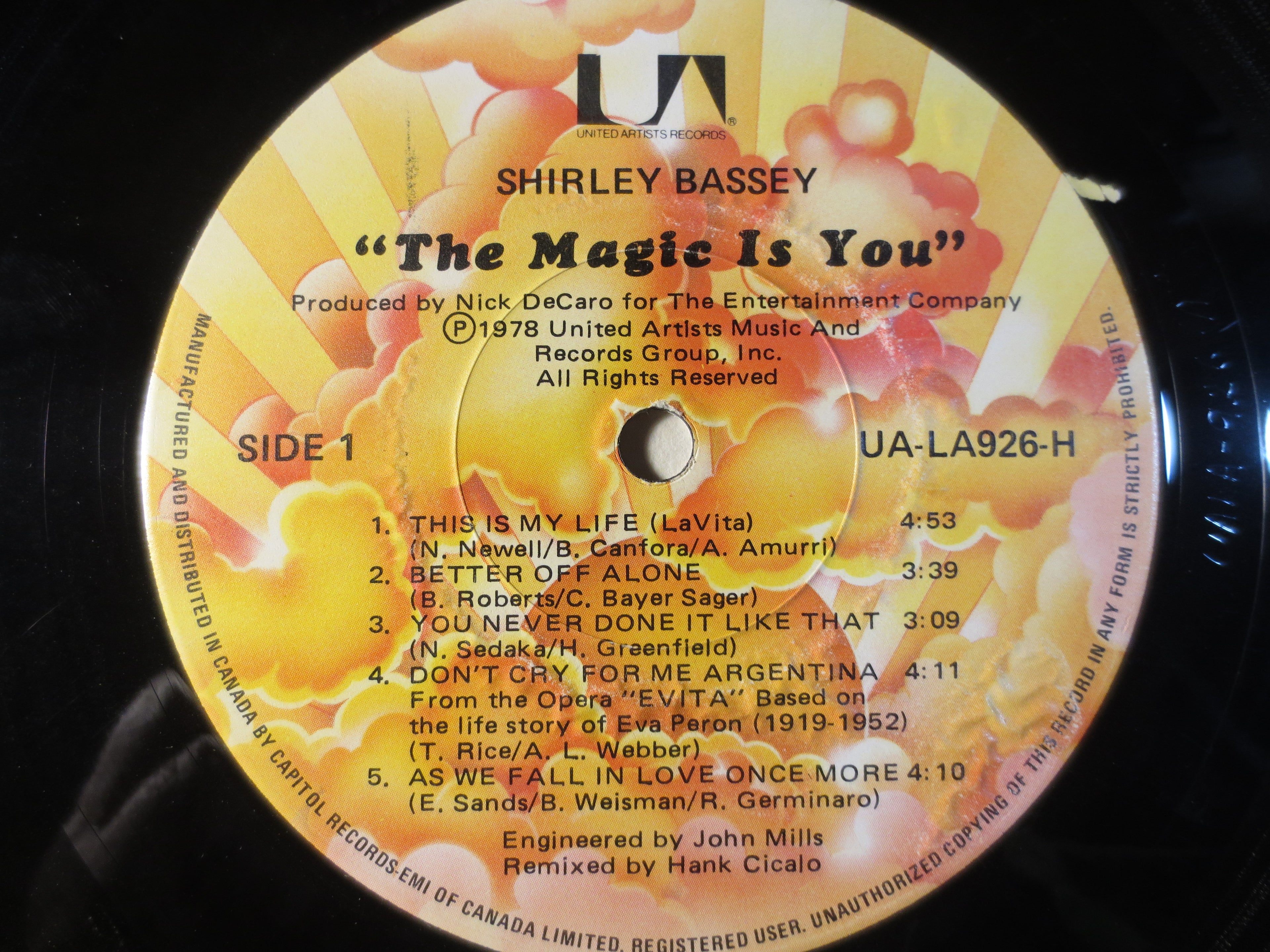 Shirley Bassey – The Magic Is You (1978) Vinyl LP