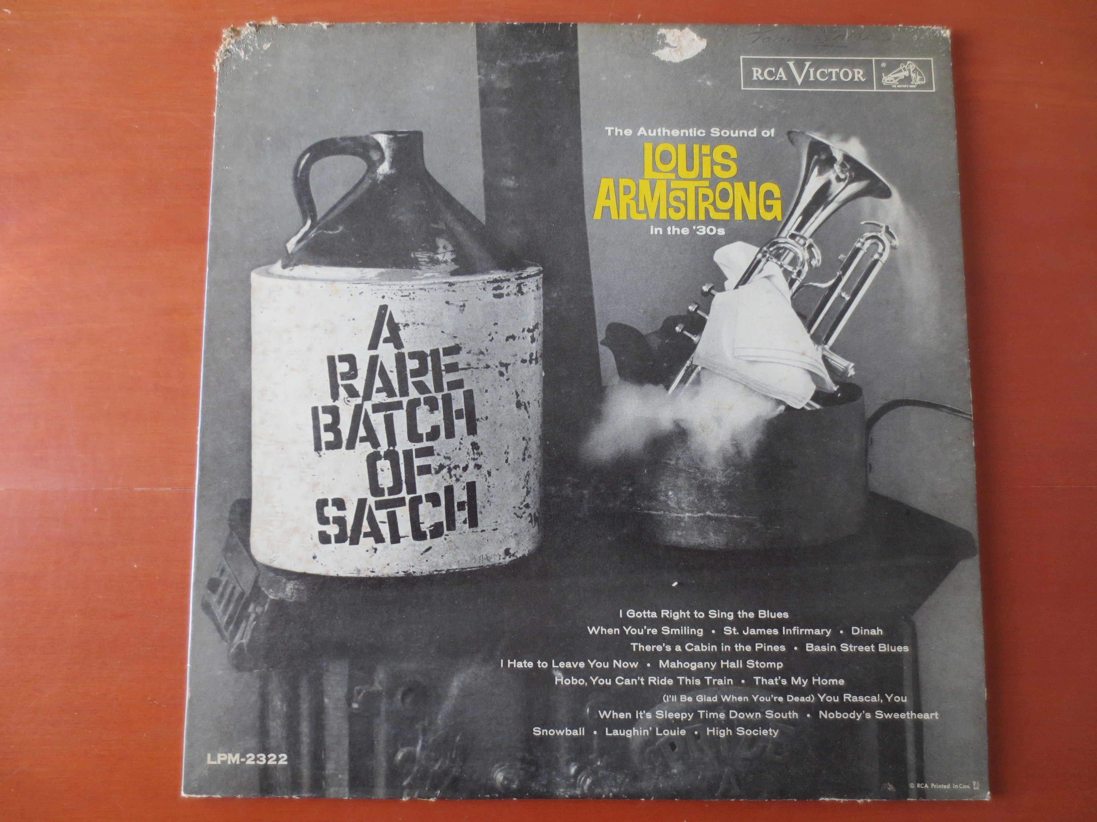LOUIS ARMSTRONG, A Rare Batch of Satch, Vintage Jazz Album, 1961 Record, Vinyl Lp