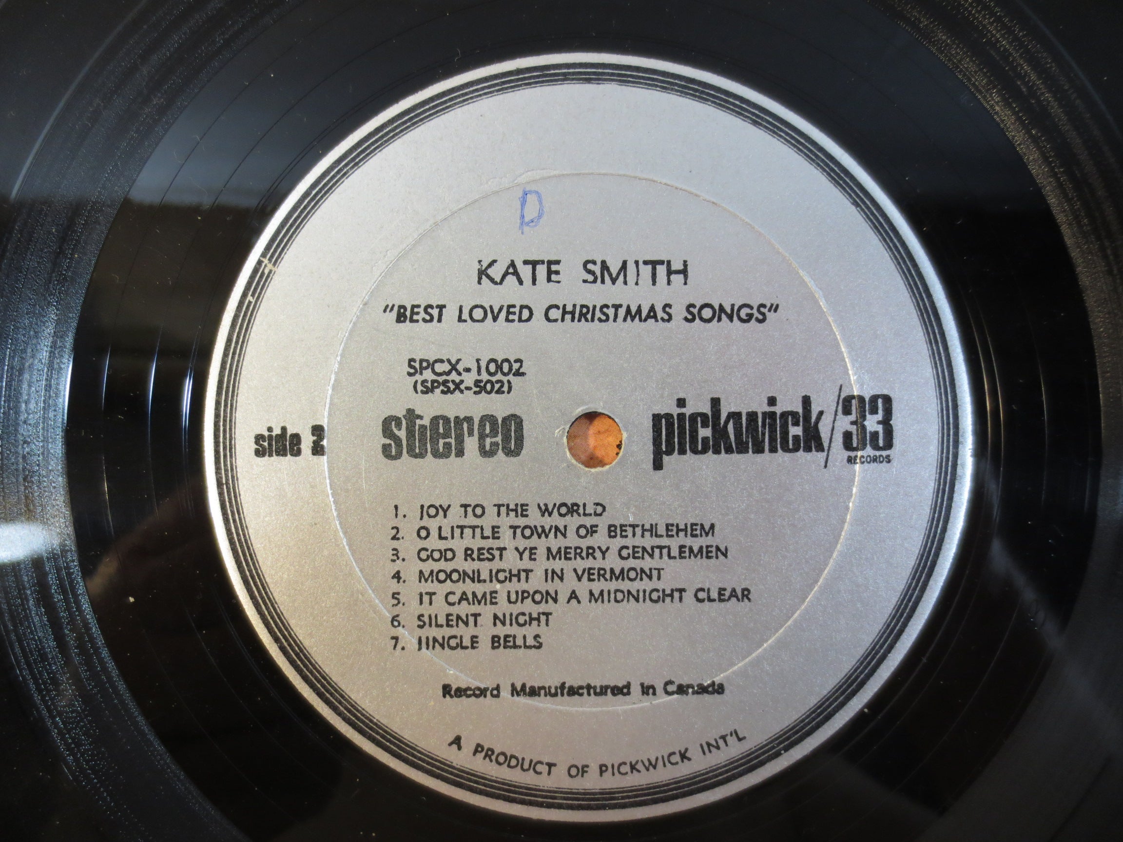 Kate Smith – Best Loved Christmas Songs (1966) Vinyl LP