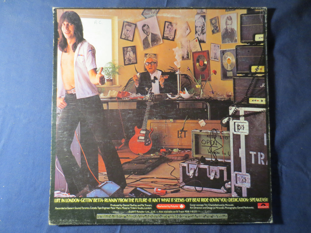 Pat Travers – Putting It Straight (1977) Vinyl LP