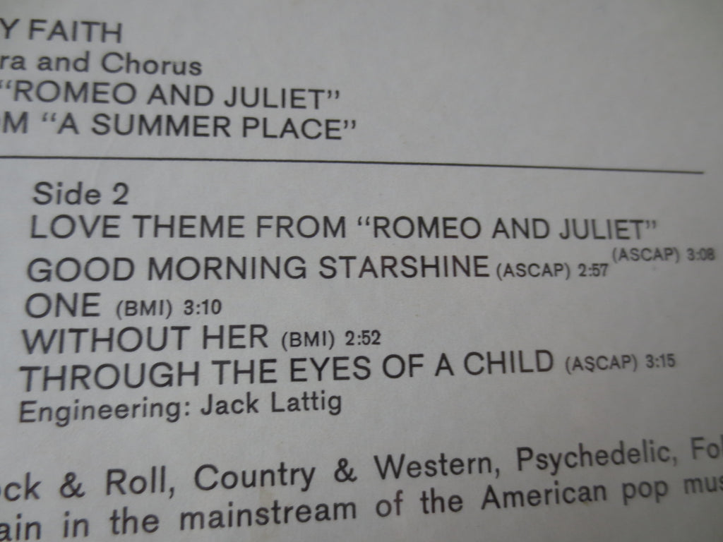 Percy Faith – Romeo and Juliet (1969) Vinyl LP