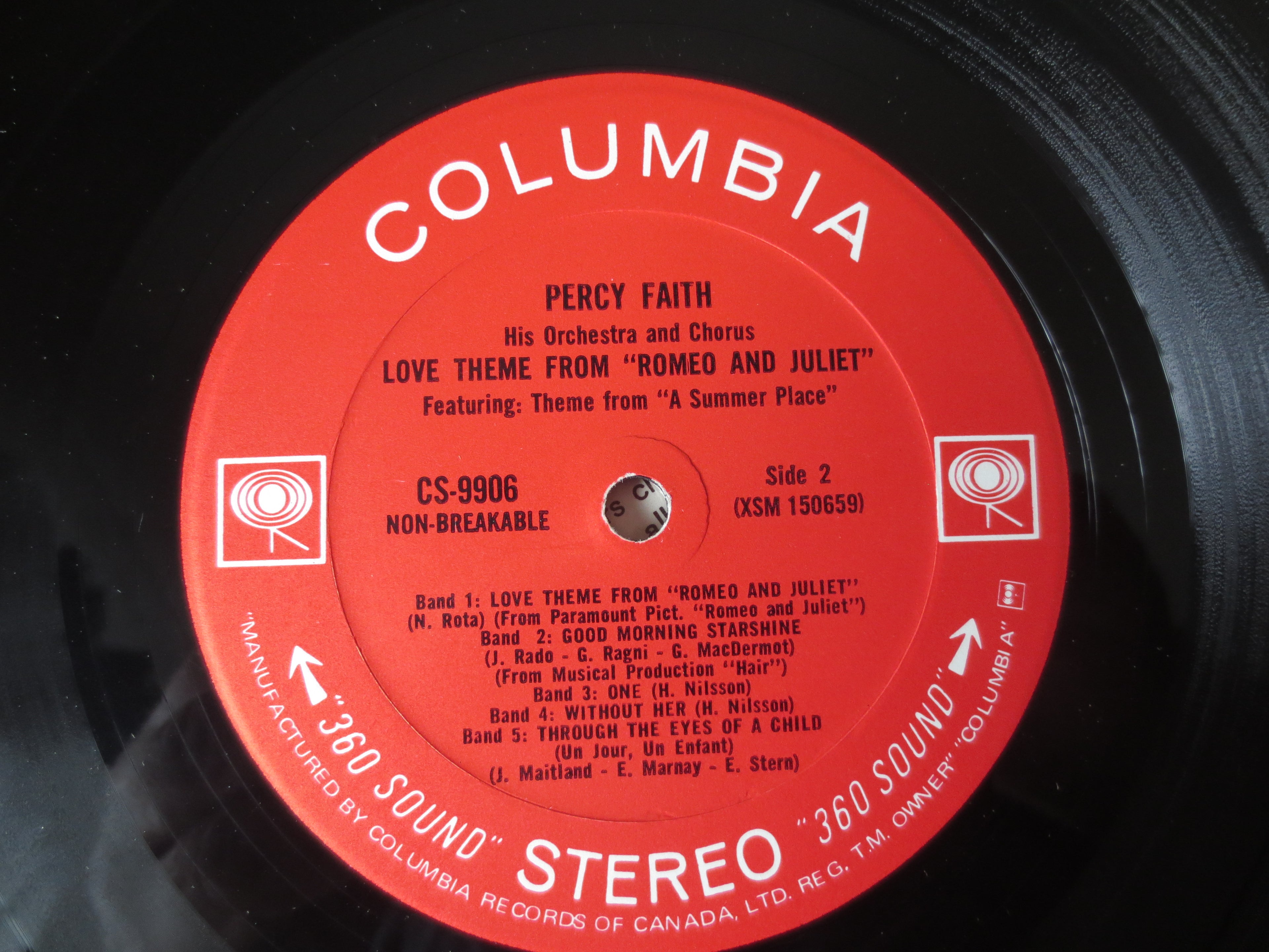Percy Faith – Romeo and Juliet (1969) Vinyl LP