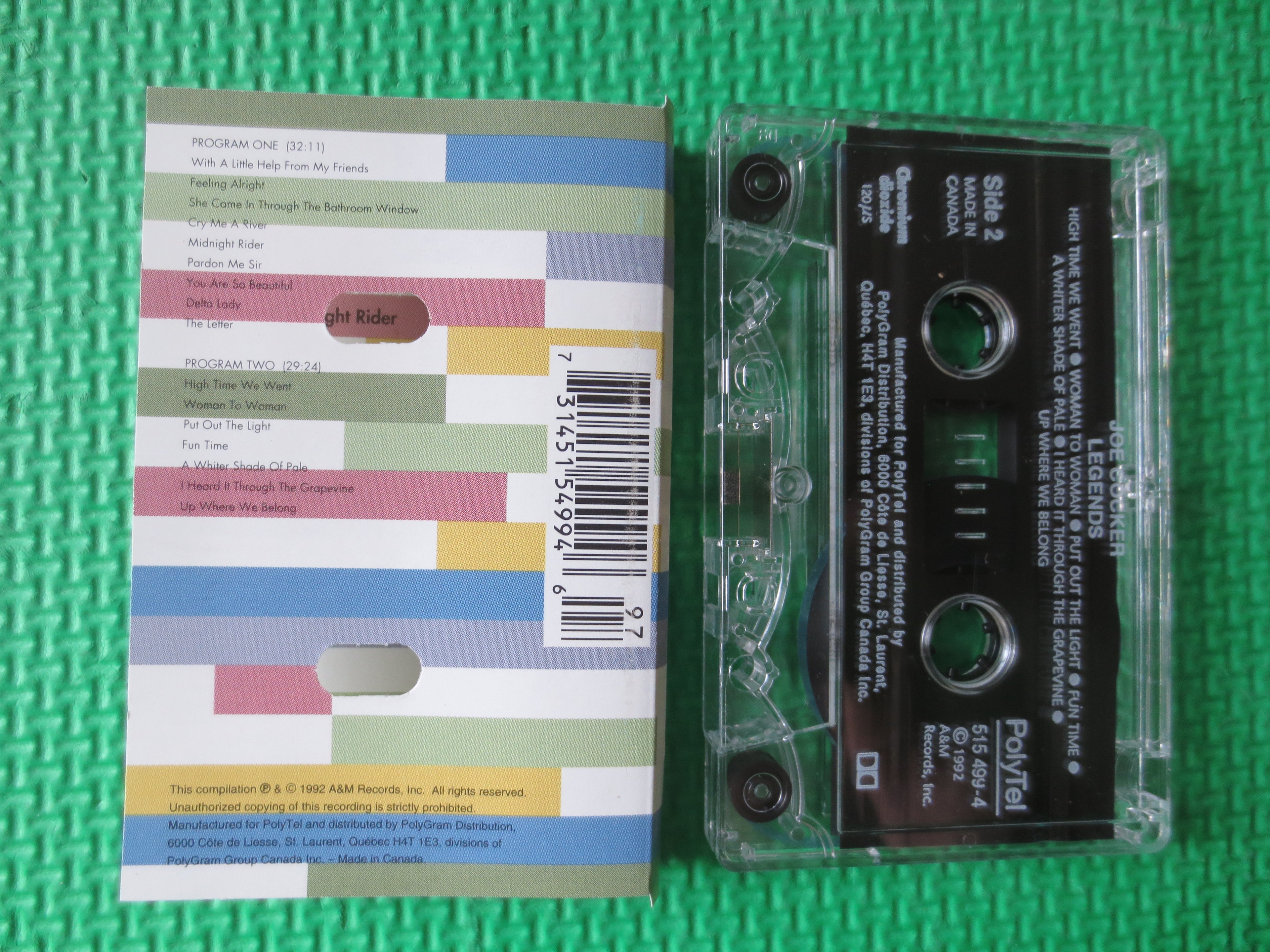 Joe Cocker – Legends (1992) Cassette