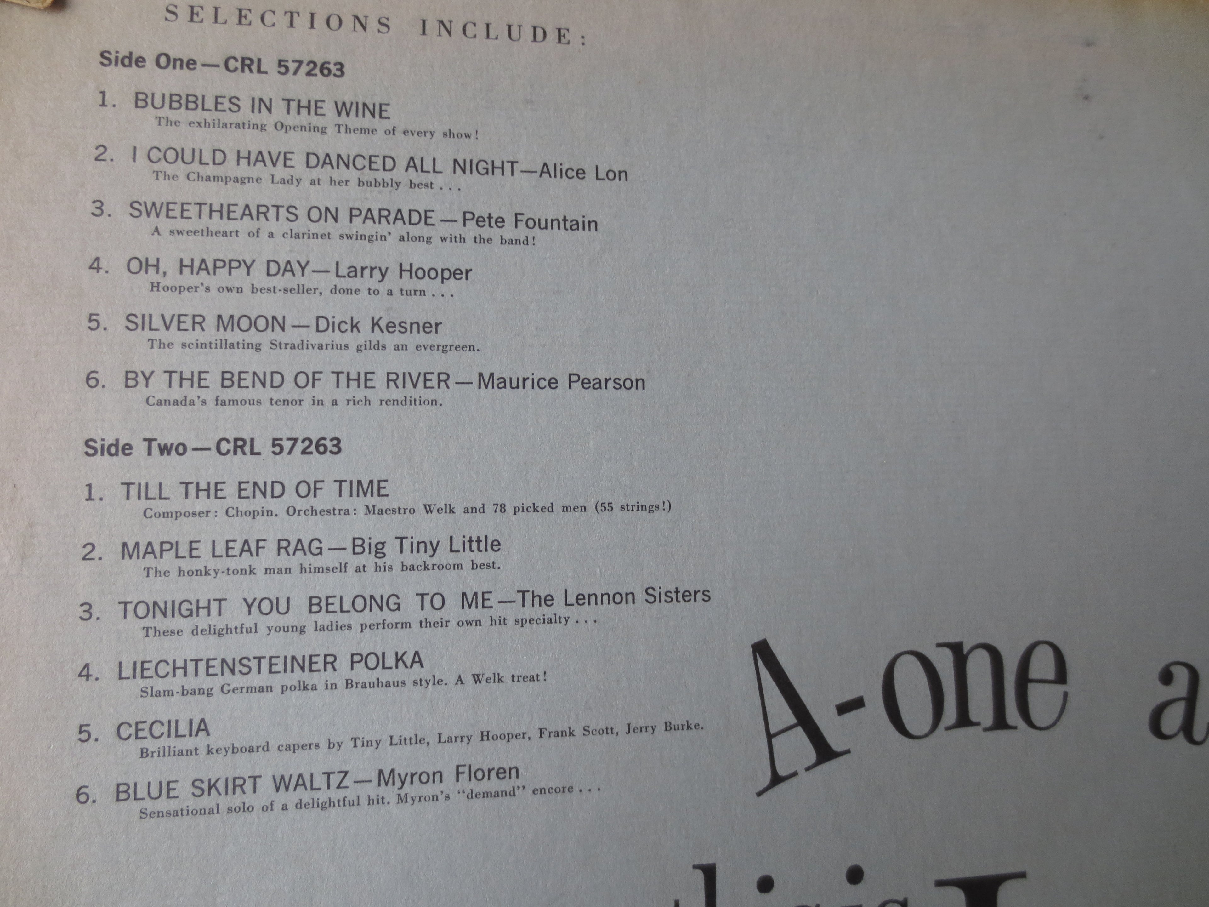Lawrence Welk – A-One A-Two (1959) Vinyl 2xLP