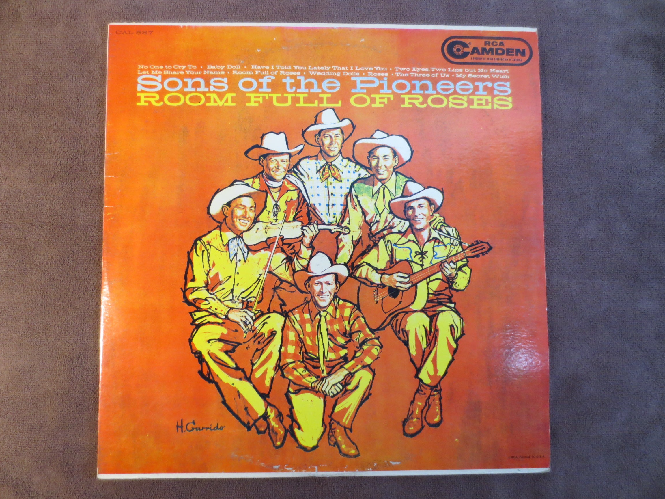 The Sons of the Pioneers – Room Full of Roses (1960) Vinyl LP