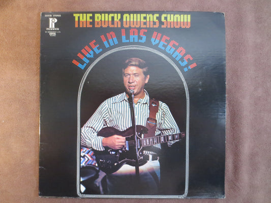 BUCK OWENS, BUCK OWENS RECORDS, Live in Las Vegas, Buck Owens Albums, Buck Owens Vinyl, Buck Owens Lps, Vintage Vinyl, Lp, 1973 Records