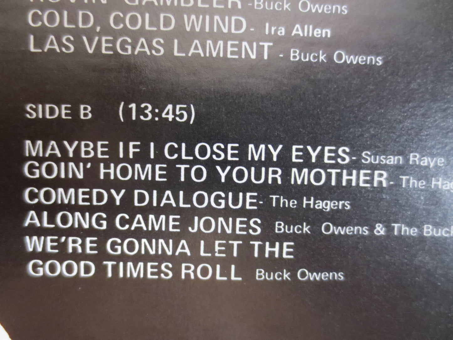 BUCK OWENS, BUCK OWENS RECORDS, Live in Las Vegas, Buck Owens Albums, Buck Owens Vinyl, Buck Owens Lps, Vintage Vinyl, Lp, 1973 Records