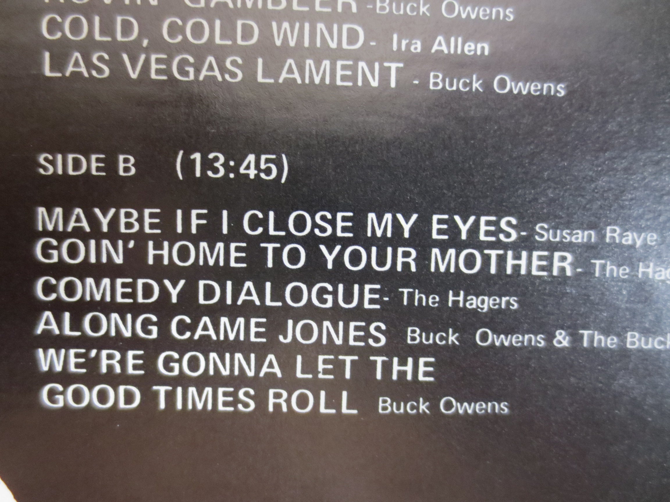 Buck Owens & His Buckaroos – Live in Las Vegas (1973) Vinyl LP