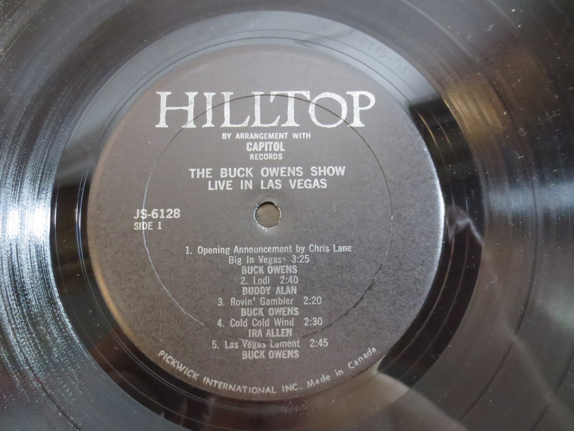 Buck Owens & His Buckaroos – Live in Las Vegas (1973) Vinyl LP