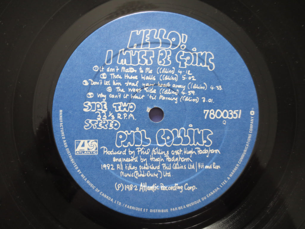 Phil Collins – Hello, I Must Be Going! (1982) Vinyl LP