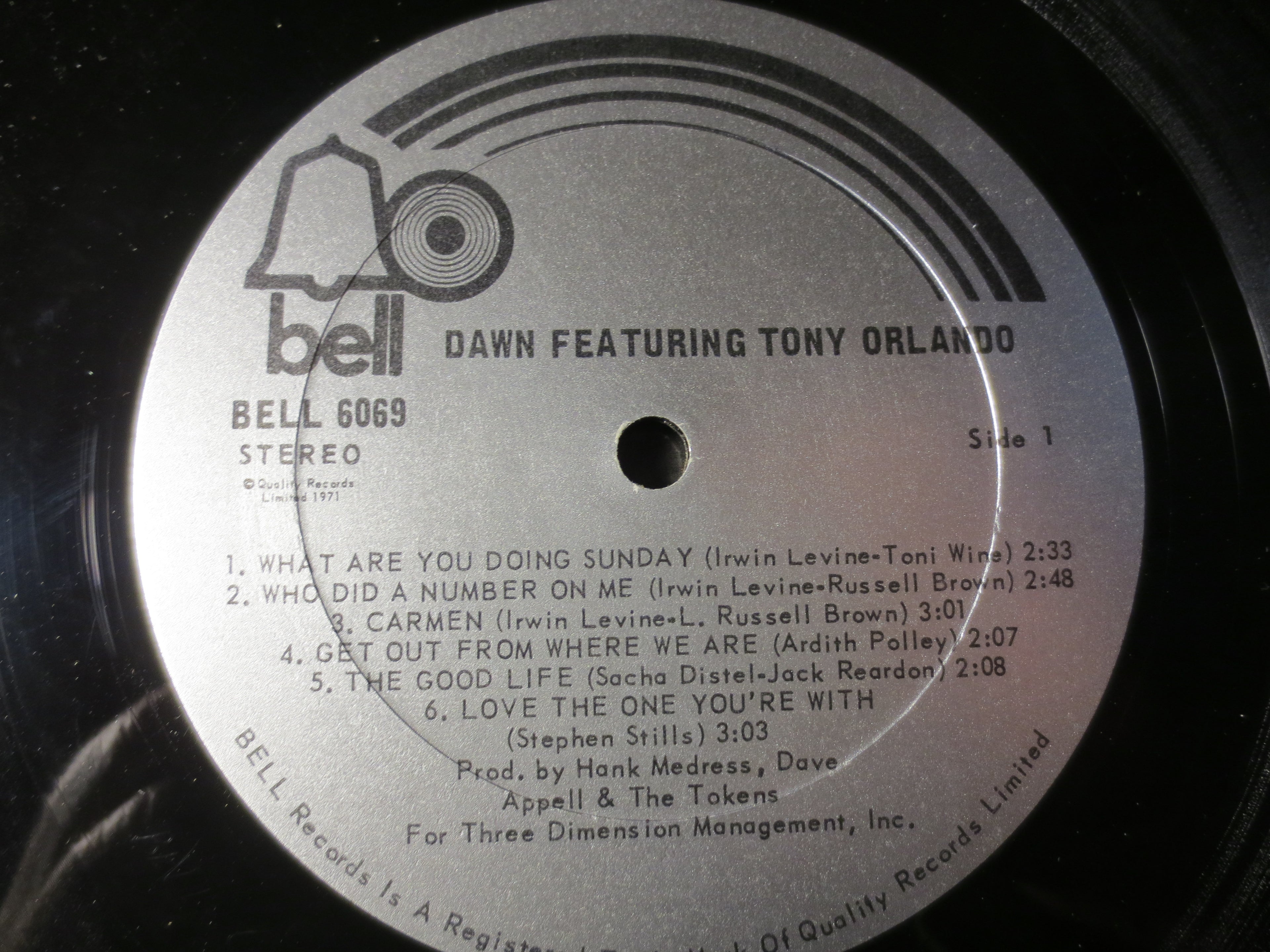 Tony Orlando & Dawn – Dawn Featuring Tony Orlando (1982) Vinyl LP