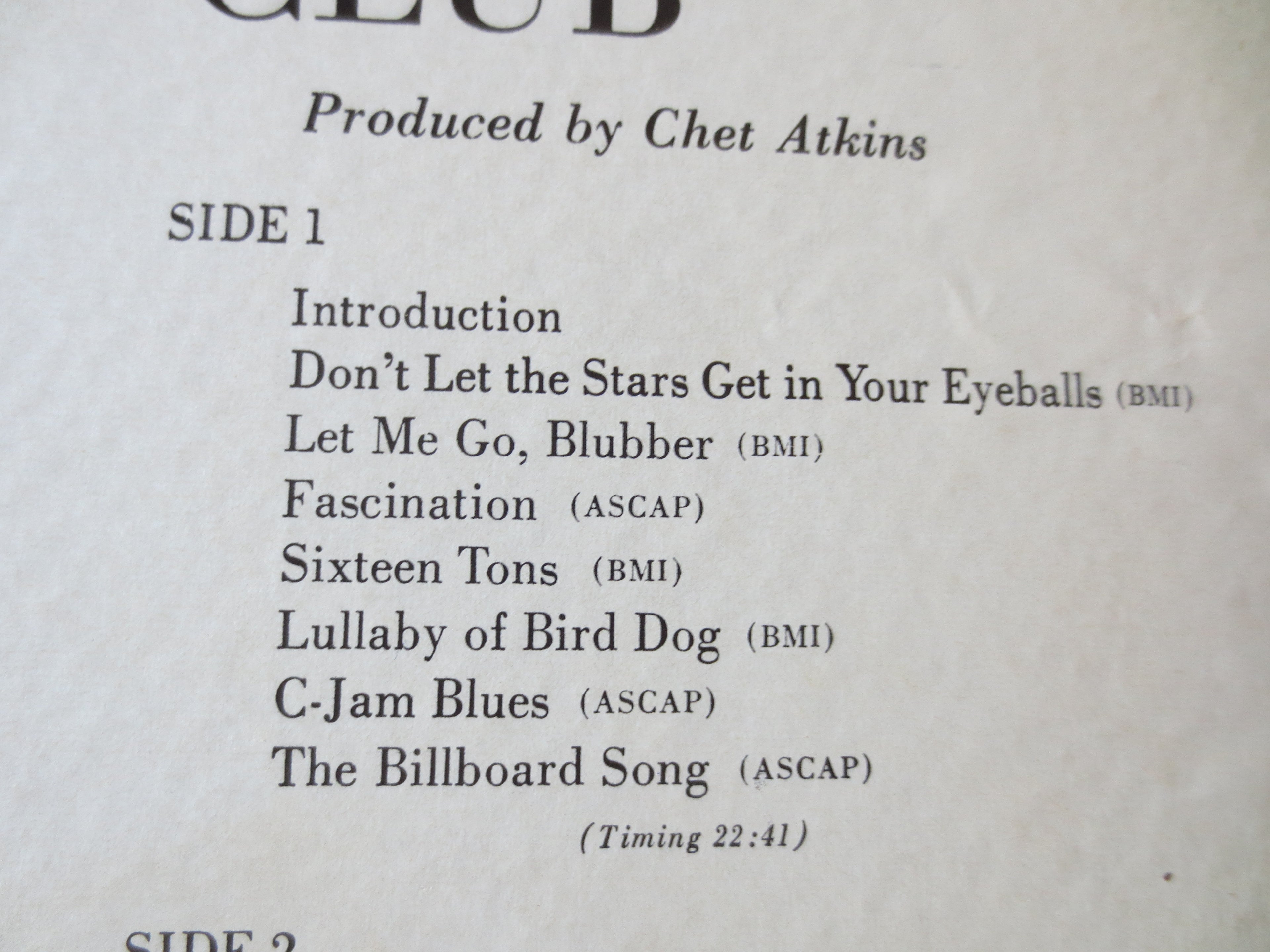 Homer and Jethro – At the Country Club (1960) Vinyl LP