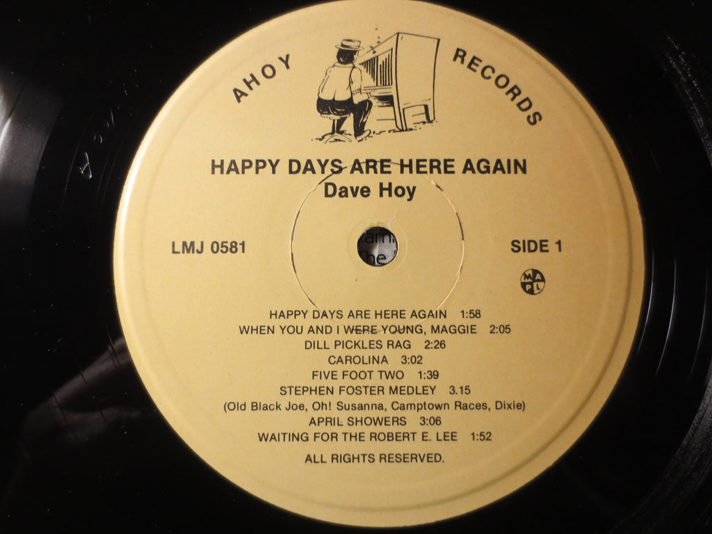 Dave Hoy – Happy Days Are Here Again (1970s) Vinyl LP