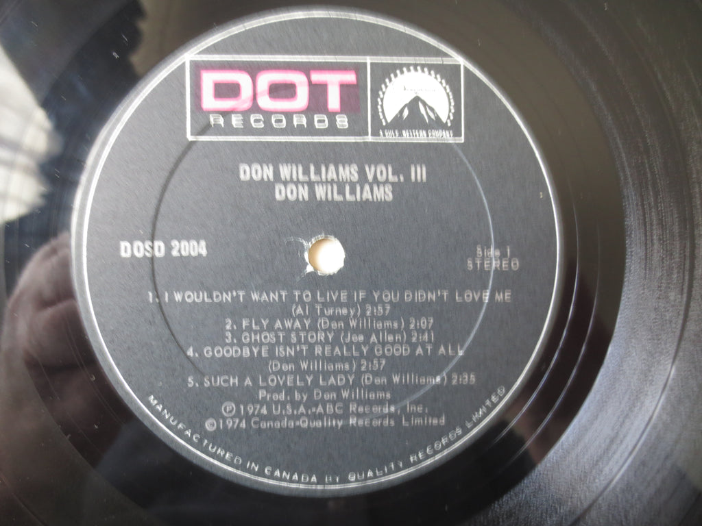 Don Williams – Volume III (1974) Vinyl LP