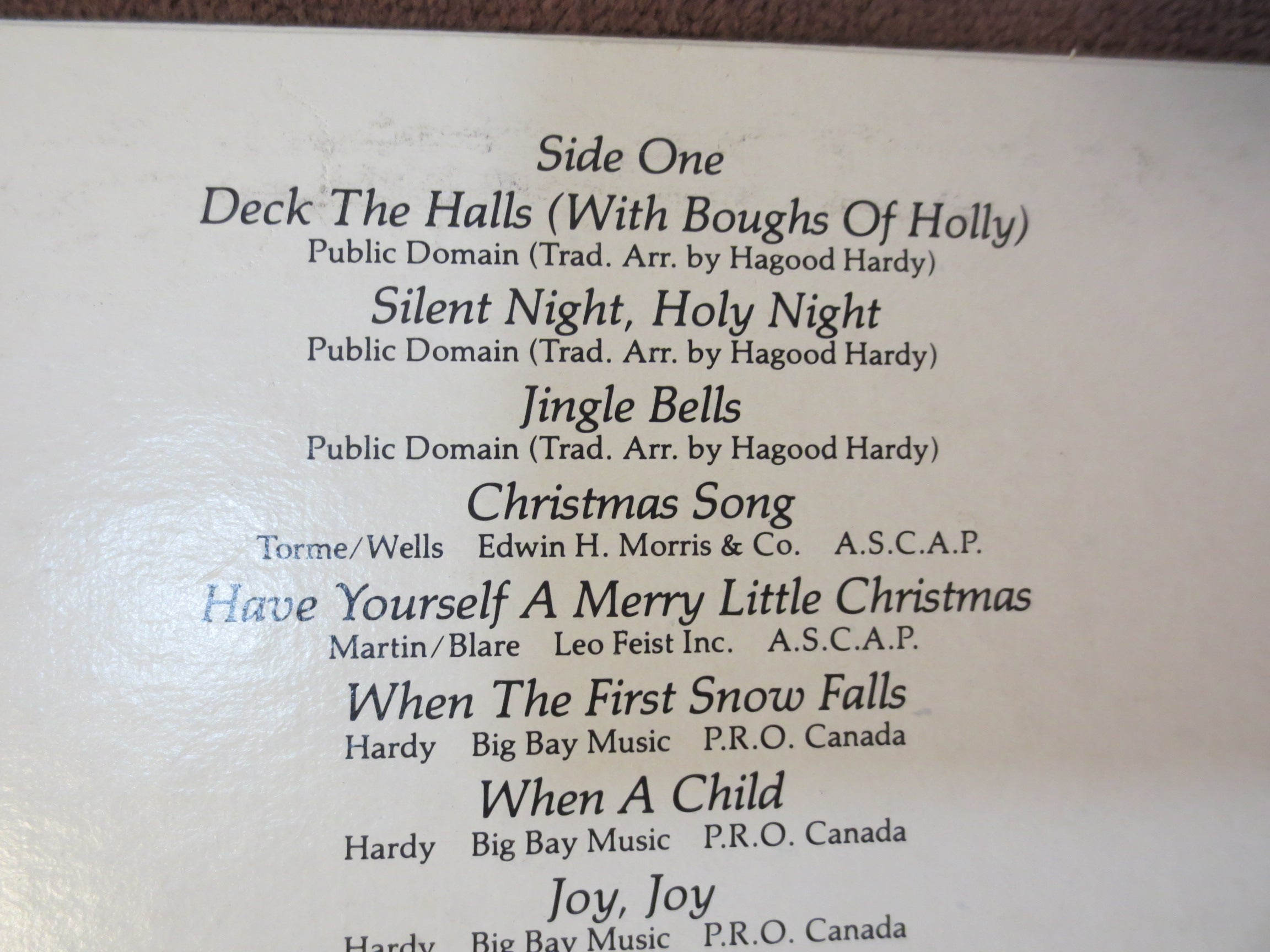 Hagood Hardy – The Christmas Album (1980) Vinyl LP