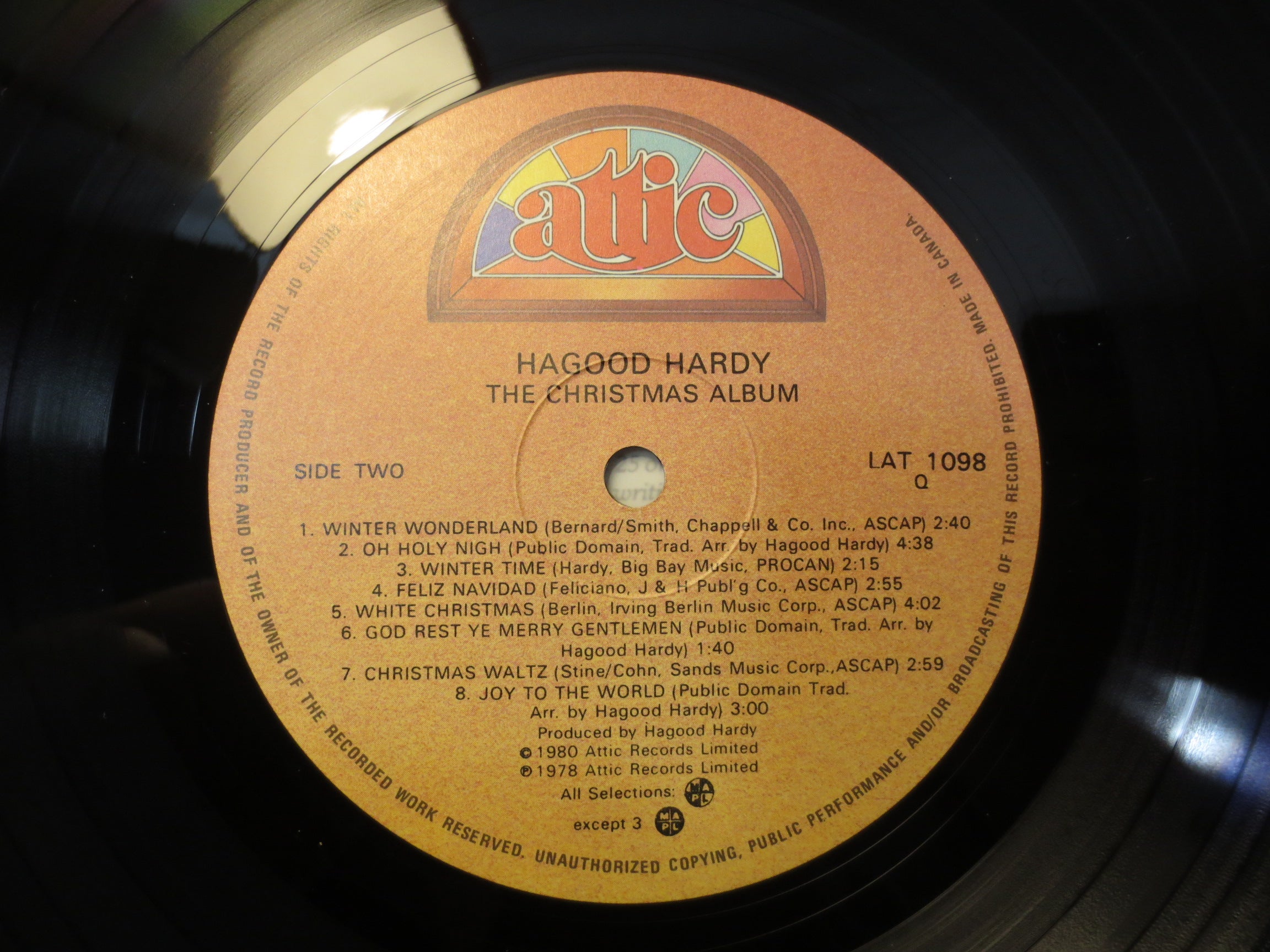 Hagood Hardy – The Christmas Album (1980) Vinyl LP