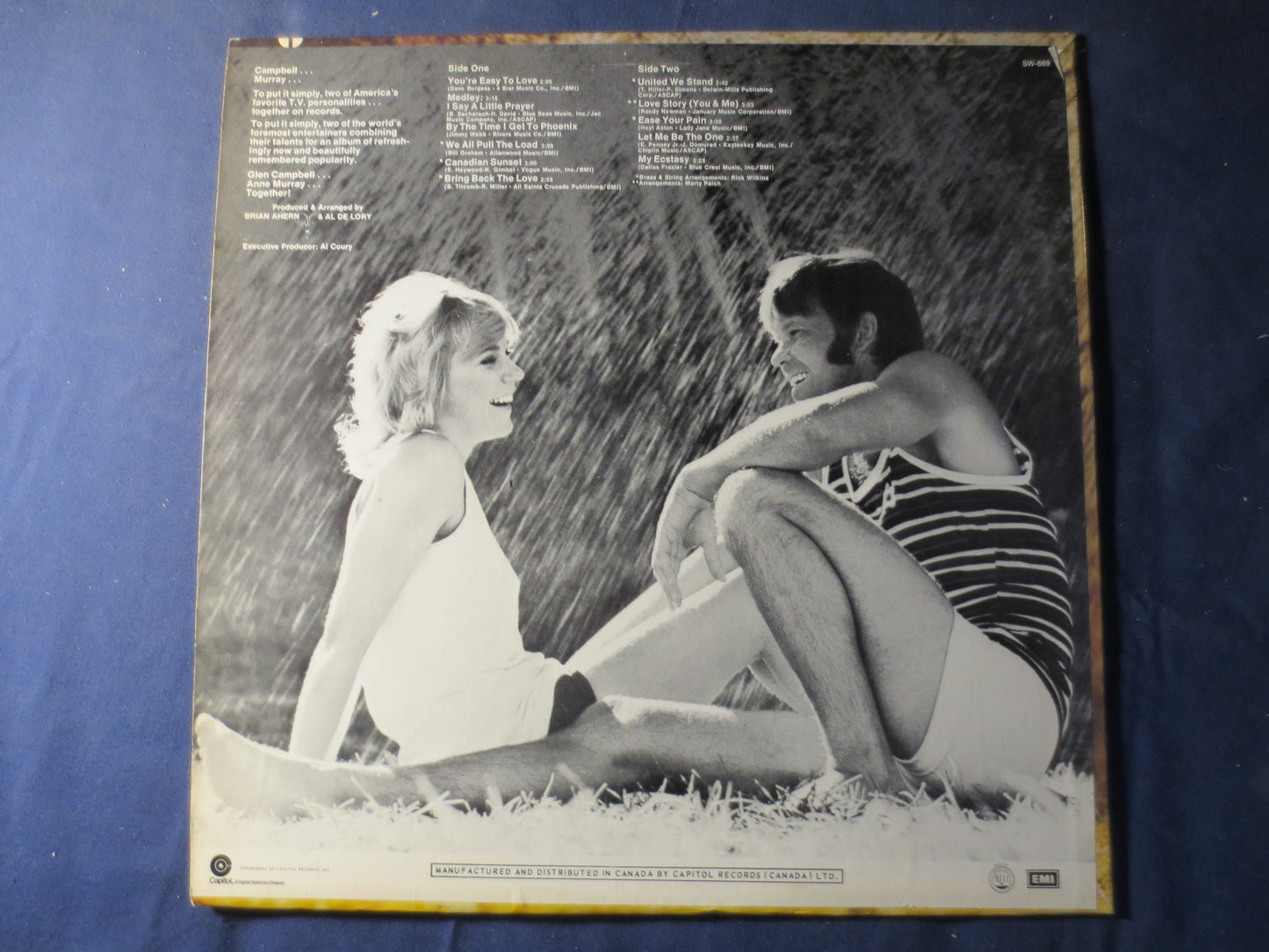 ANNE MURRAY, GLEN Campbell, Vintage Vinyl, Record Vinyl, Country Record, Vinyl Album, Record, Vinyl Record, 1971 Records