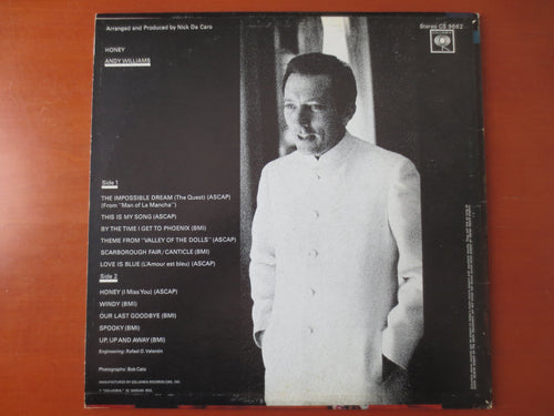 Andy Williams – Honey (1968) Vinyl LP