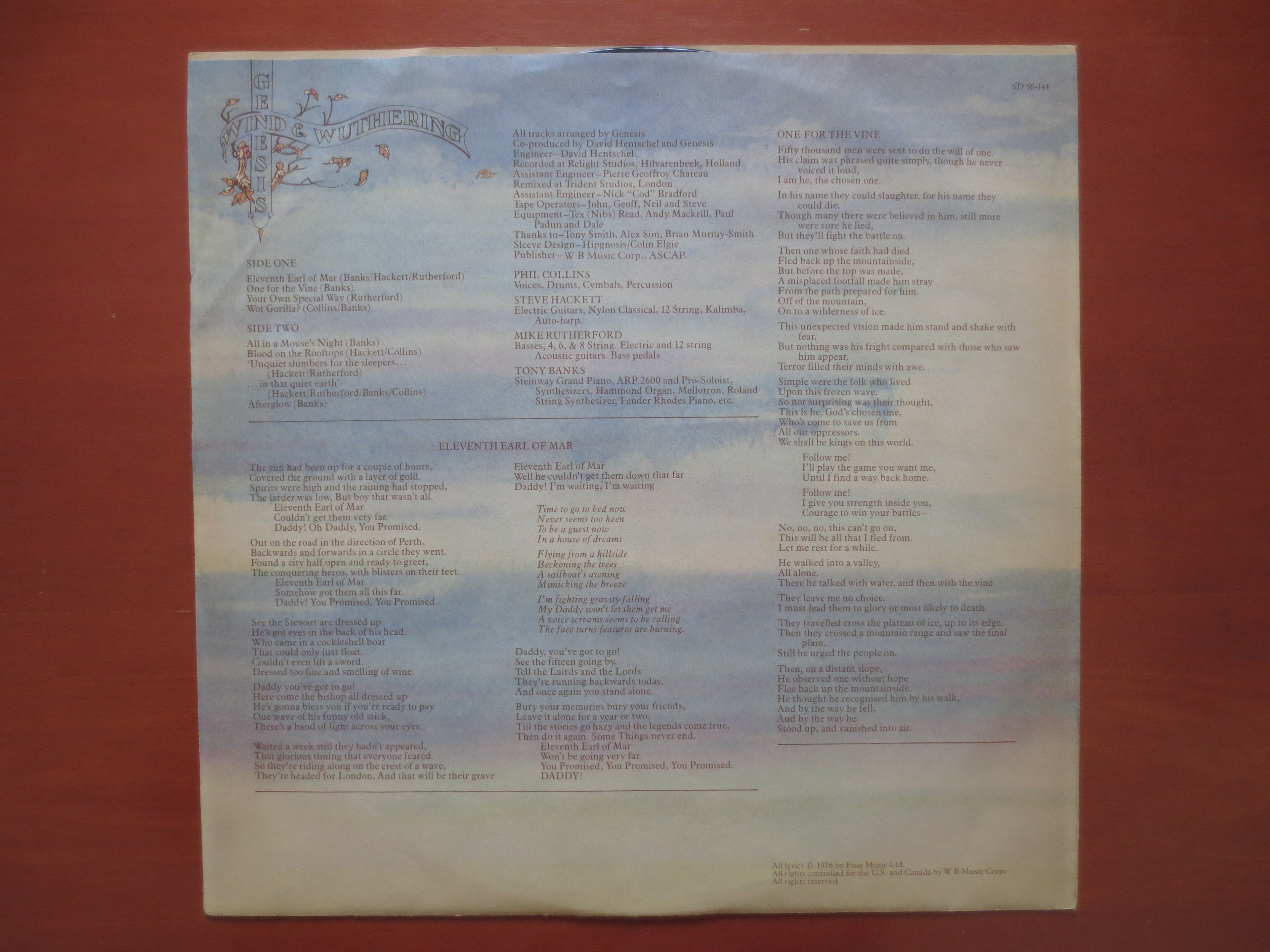 Genesis – Wind & Wuthering (1976) Vinyl LP