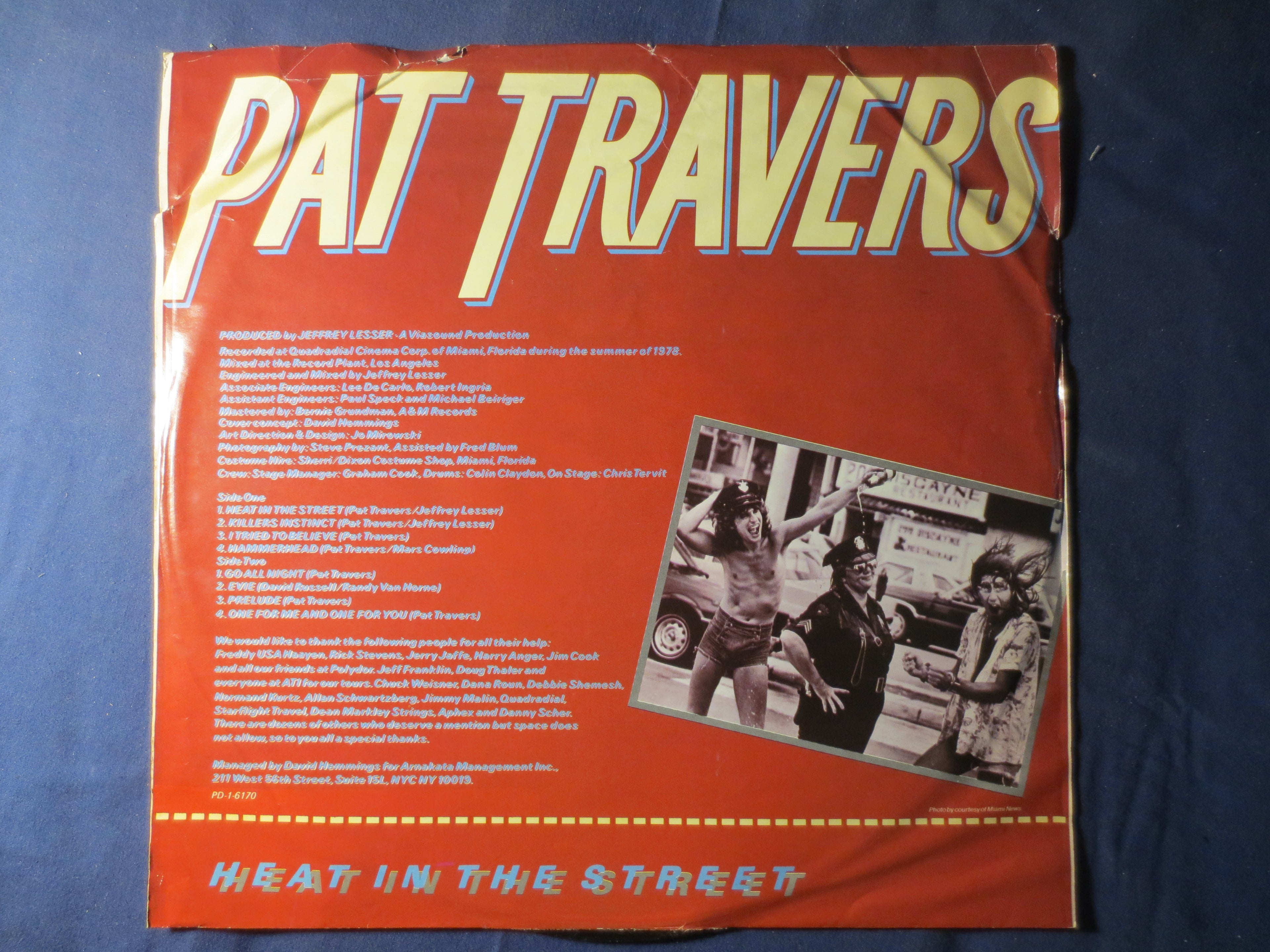 Pat Travers – Heat in the Street (1978) Vinyl LP