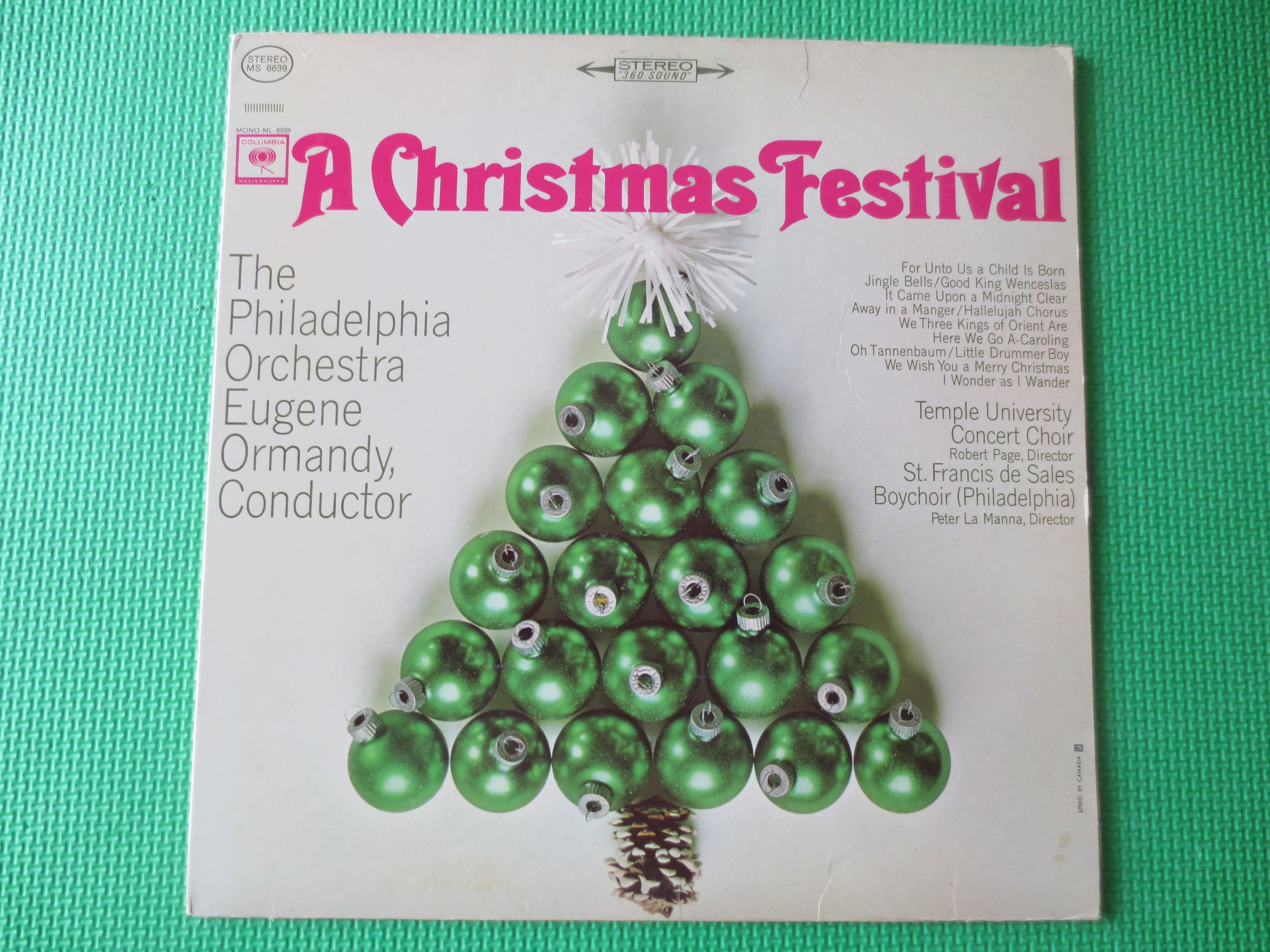Eugene Ormandy & The Philadelphia Orchestra – A Festival Christmas (1964) Vinyl LP