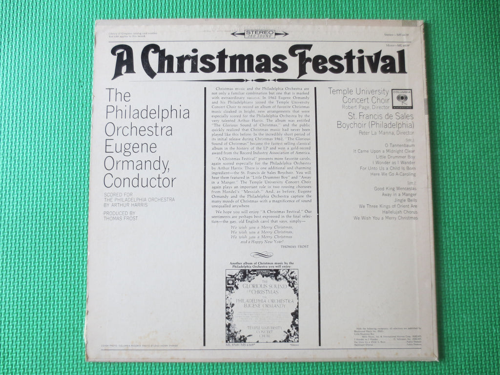 Eugene Ormandy & The Philadelphia Orchestra – A Festival Christmas (1964) Vinyl LP
