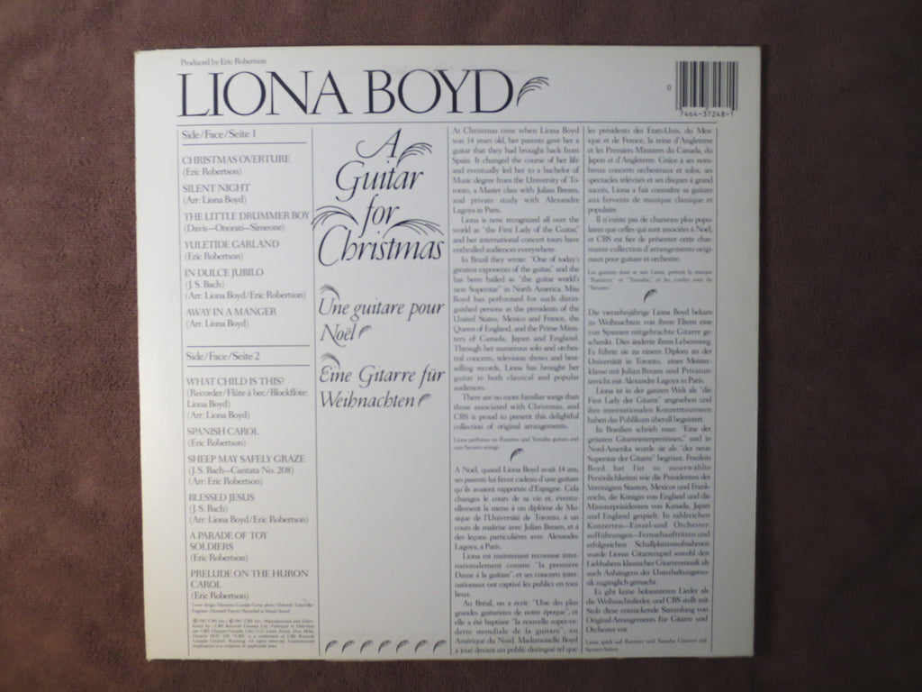 Liona Boyd – Christmas Album (1981) Vinyl LP