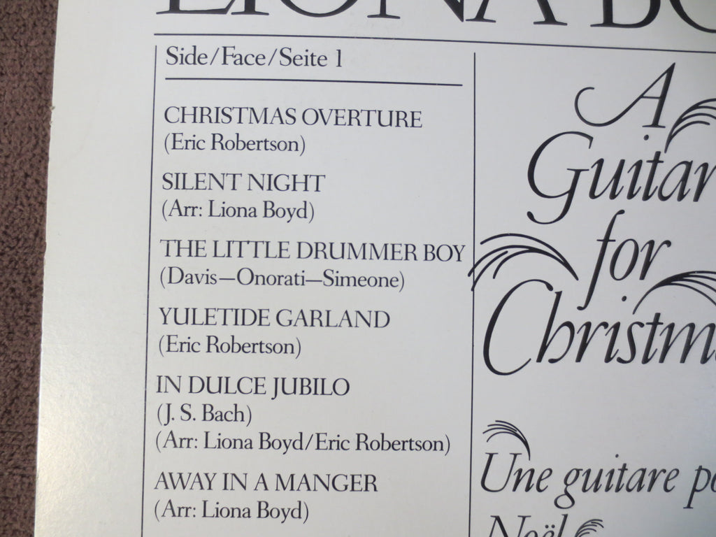 Liona Boyd – Christmas Album (1981) Vinyl LP