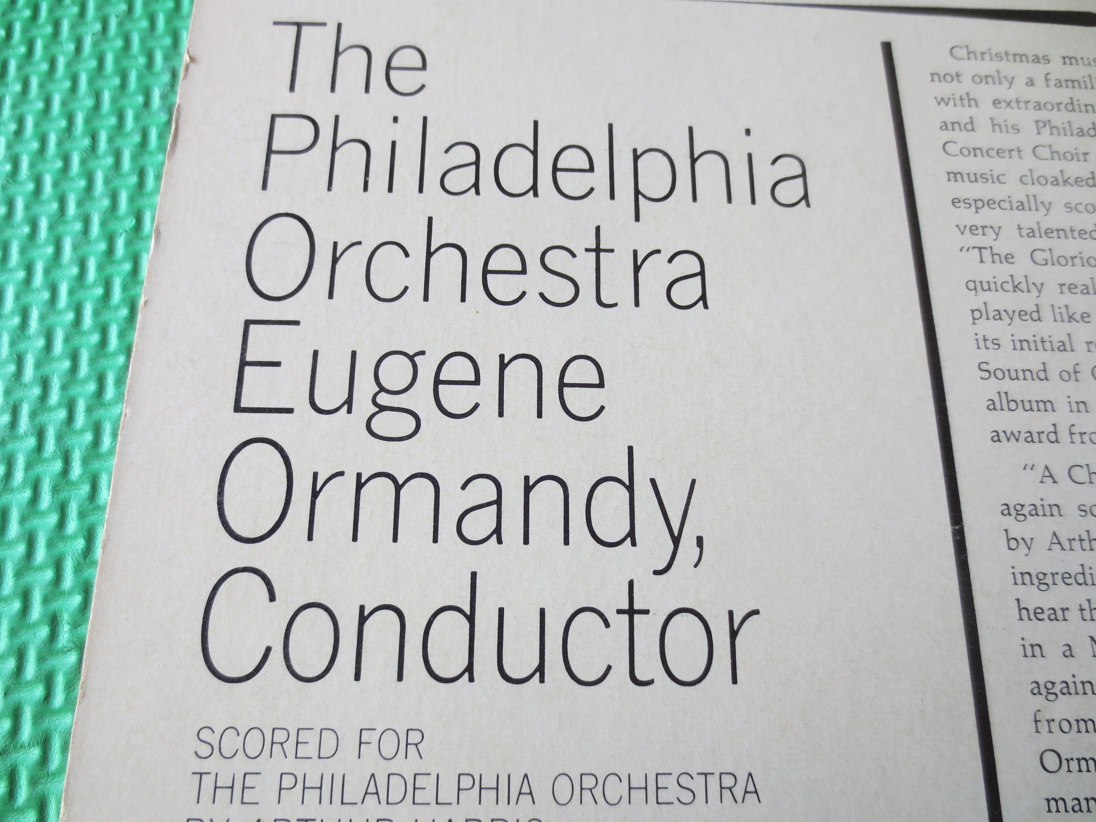 Eugene Ormandy & The Philadelphia Orchestra – A Festival Christmas (1964) Vinyl LP