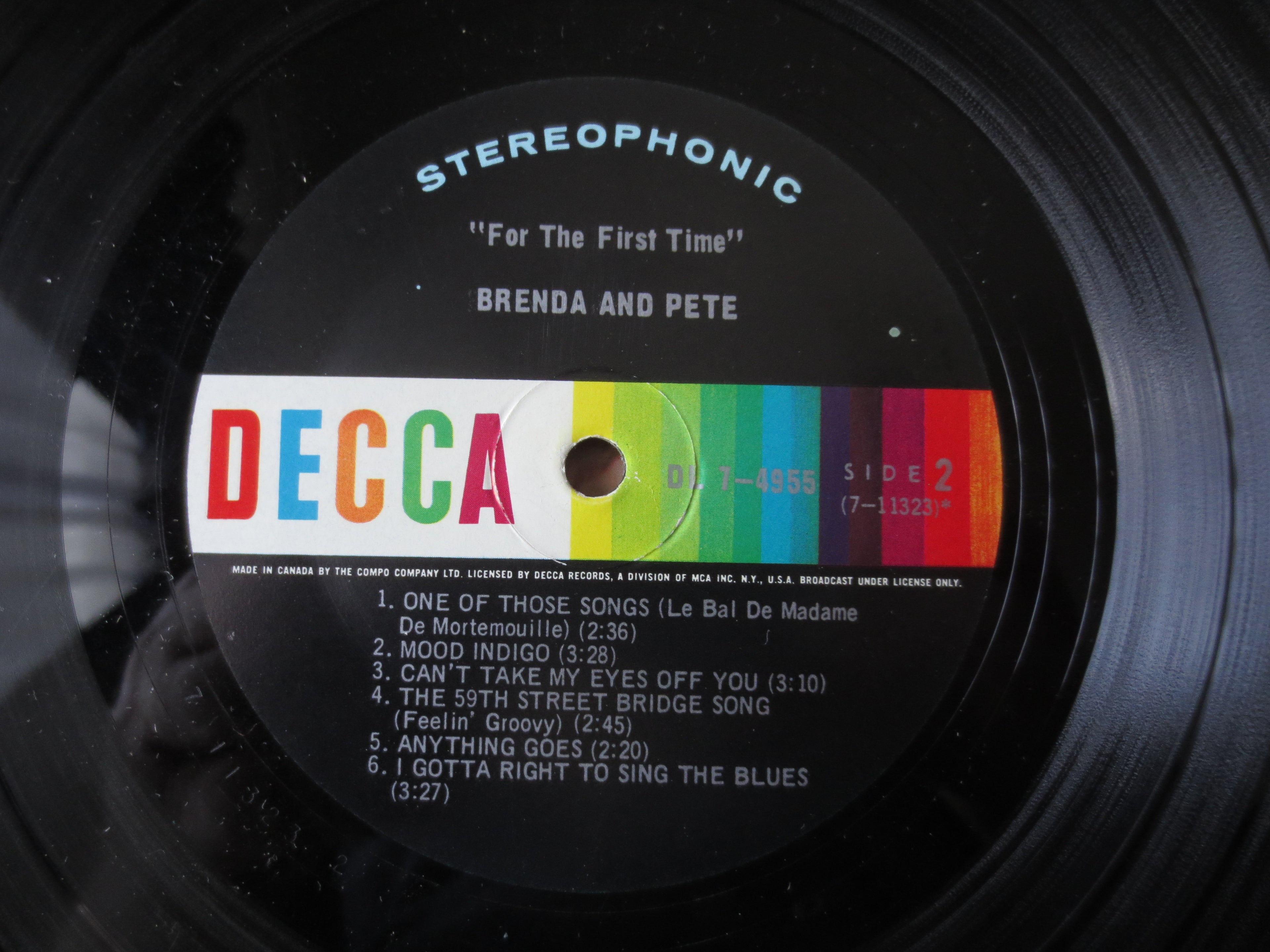 Brenda Lee – Brenda and Pete (1968) Vinyl LP
