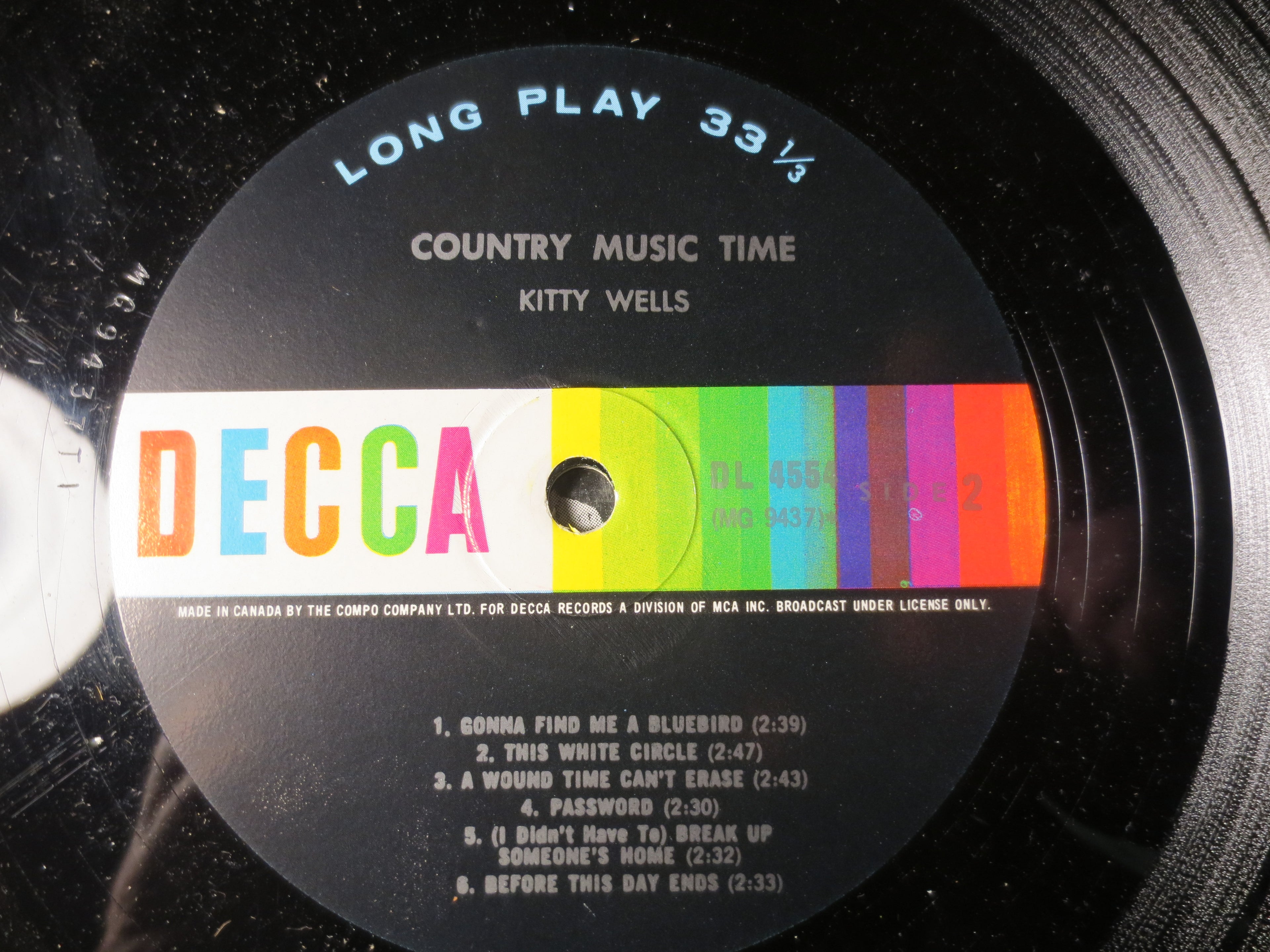 Kitty Wells – Country Music Time (1964) Vinyl LP