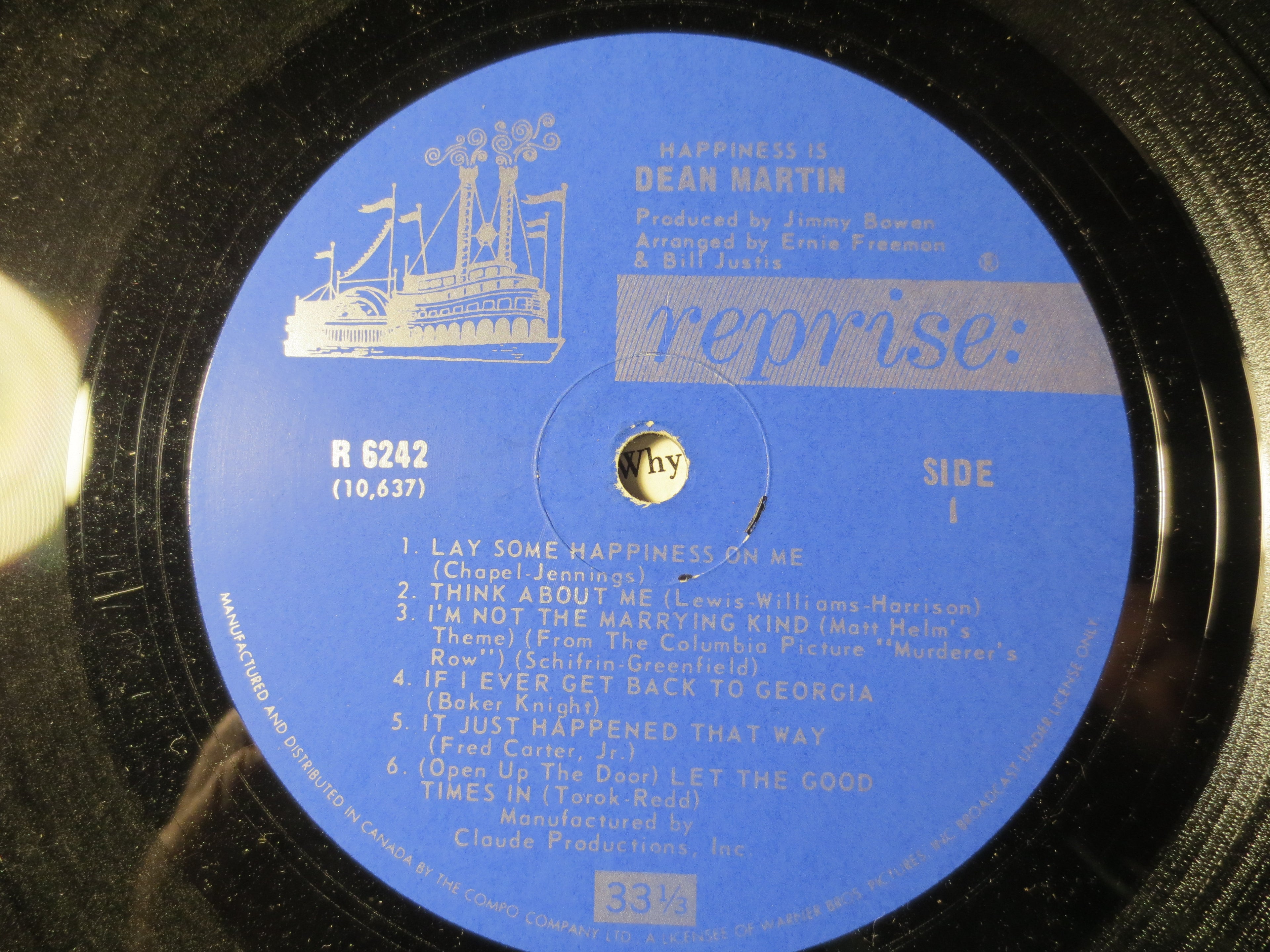 Dean Martin – Happiness Is Dean Martin (1967) Vinyl LP
