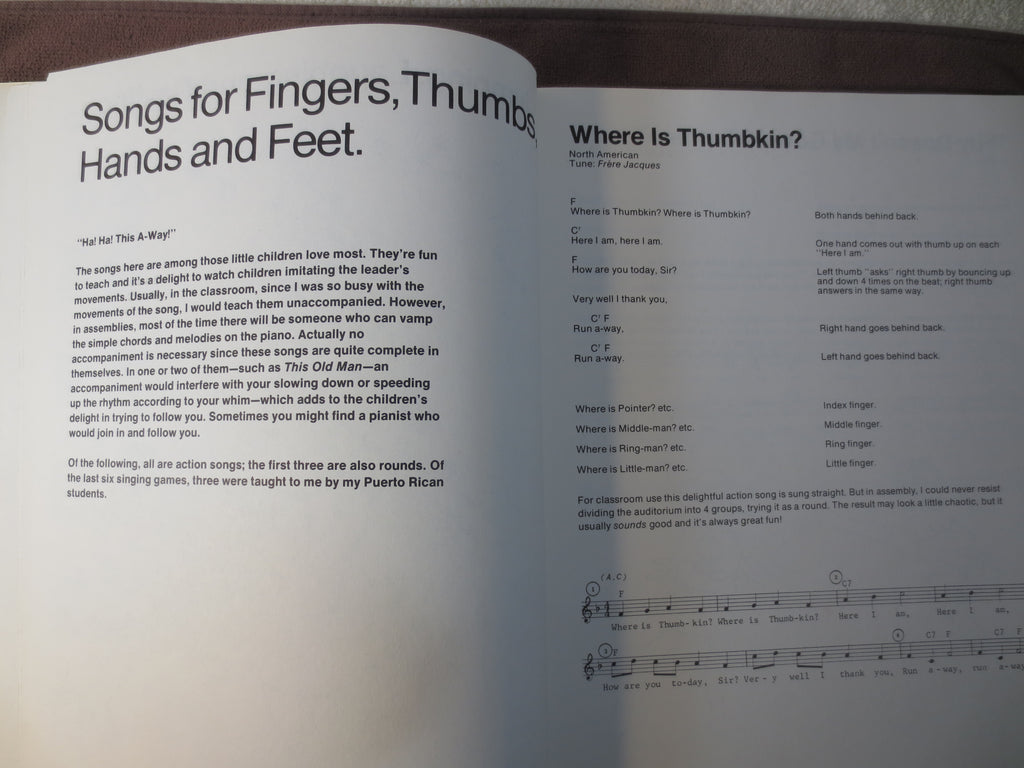 Jumping, Laughing and Resting — Children's Songbook Sheet Music