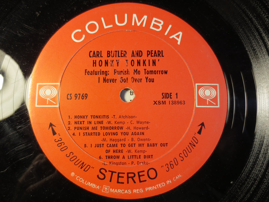 Carl Butler & Pearl – Honky Tonkin' (1969) Vinyl LP
