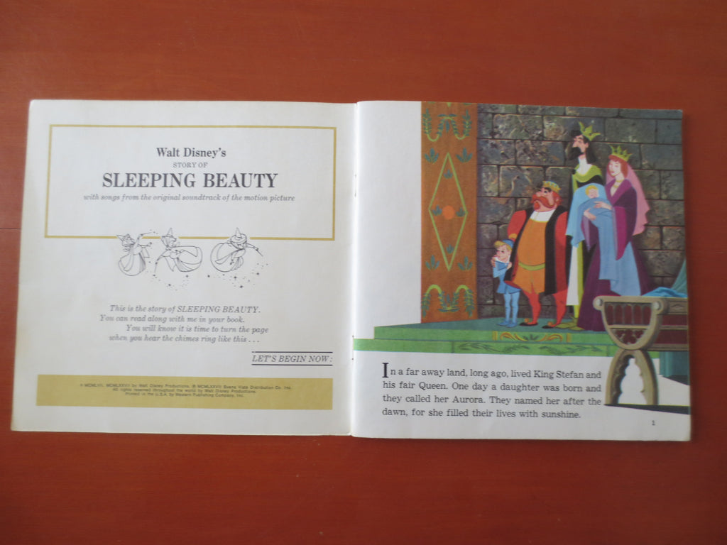 DISNEY Album, SLEEPING BEAUTY, Disneyland Records, Disney Records, Childrens Record, Disney Lp, Kids Lp, lps, 1977 Records