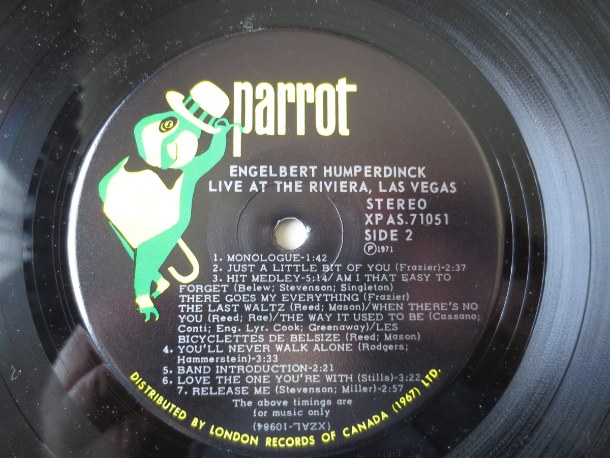 Engelbert Humperdinck – Live at the Riviera (1971) Vinyl LP