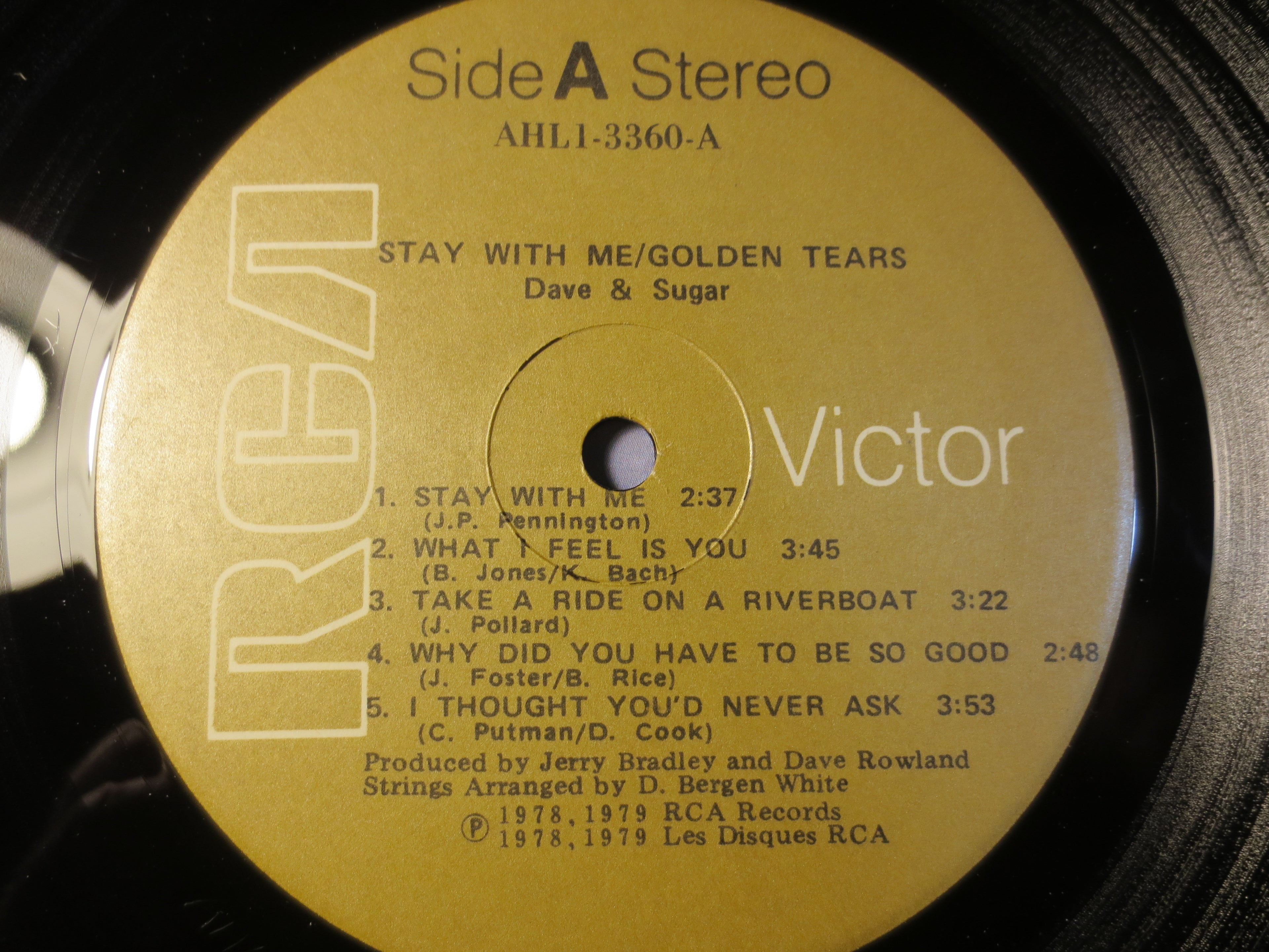 Dave & Sugar – Golden Tears / Stay With Me (1979) Vinyl LP