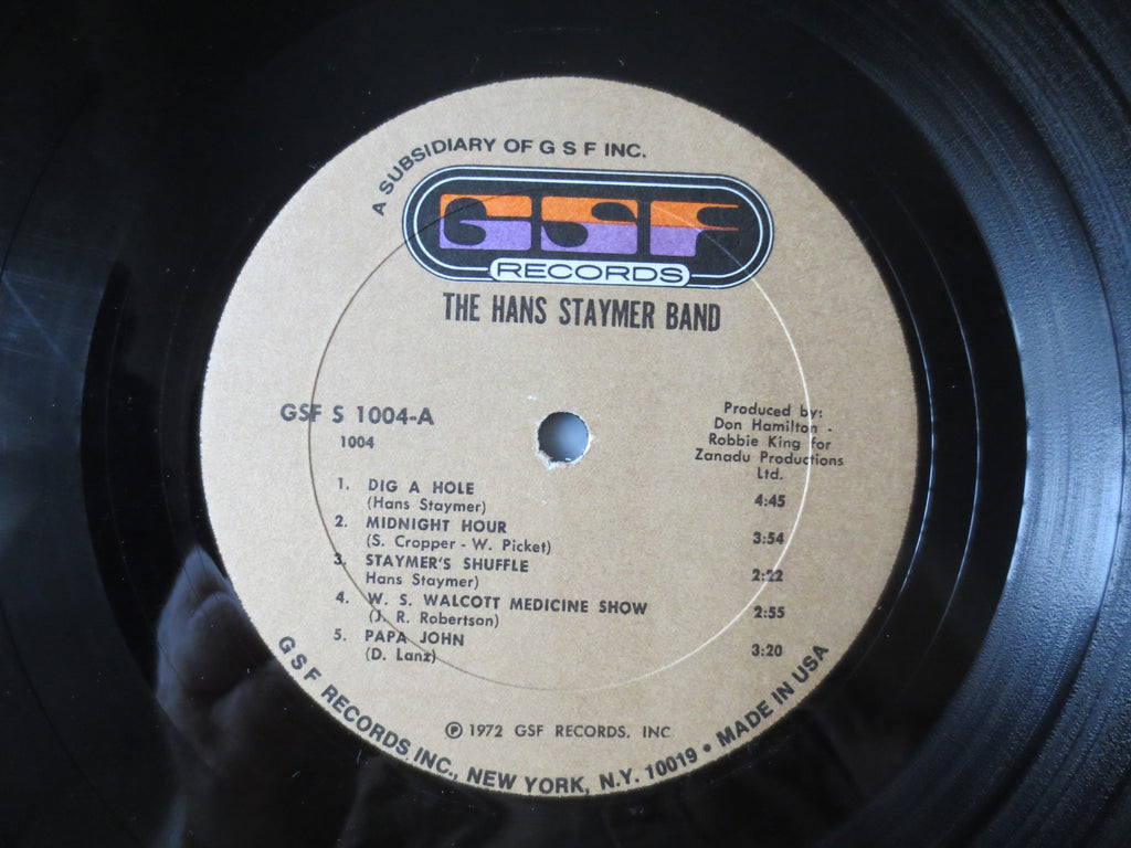 The Hans Staymer Band – The Hans Staymer Band (1972) Vinyl LP