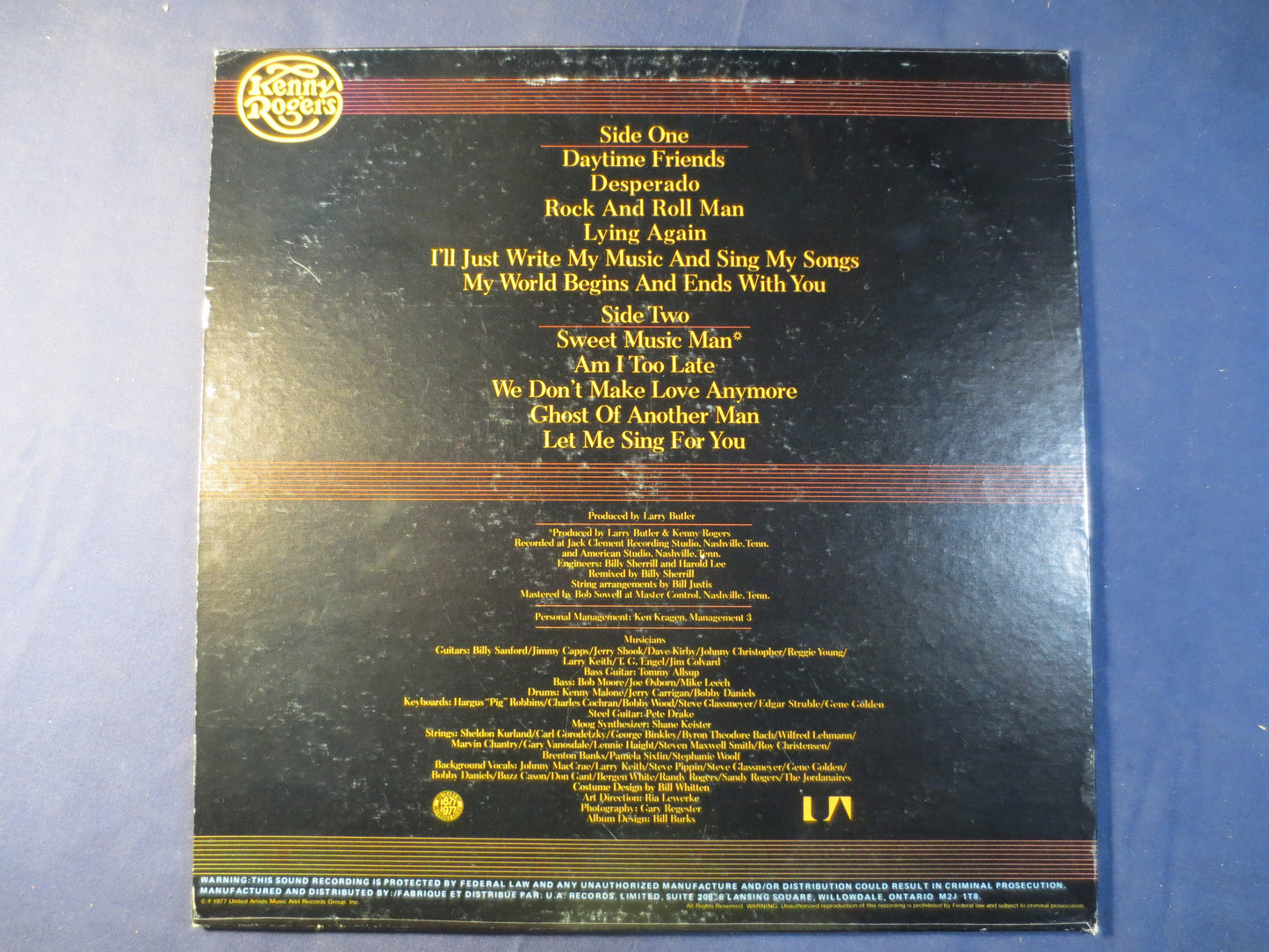 KENNY ROGERS, Daytime FRIENDS, Country Records, Kenny Rogers Record, Kenny Rogers Album, Kenny Rogers Lp, Lps, 1977 Records