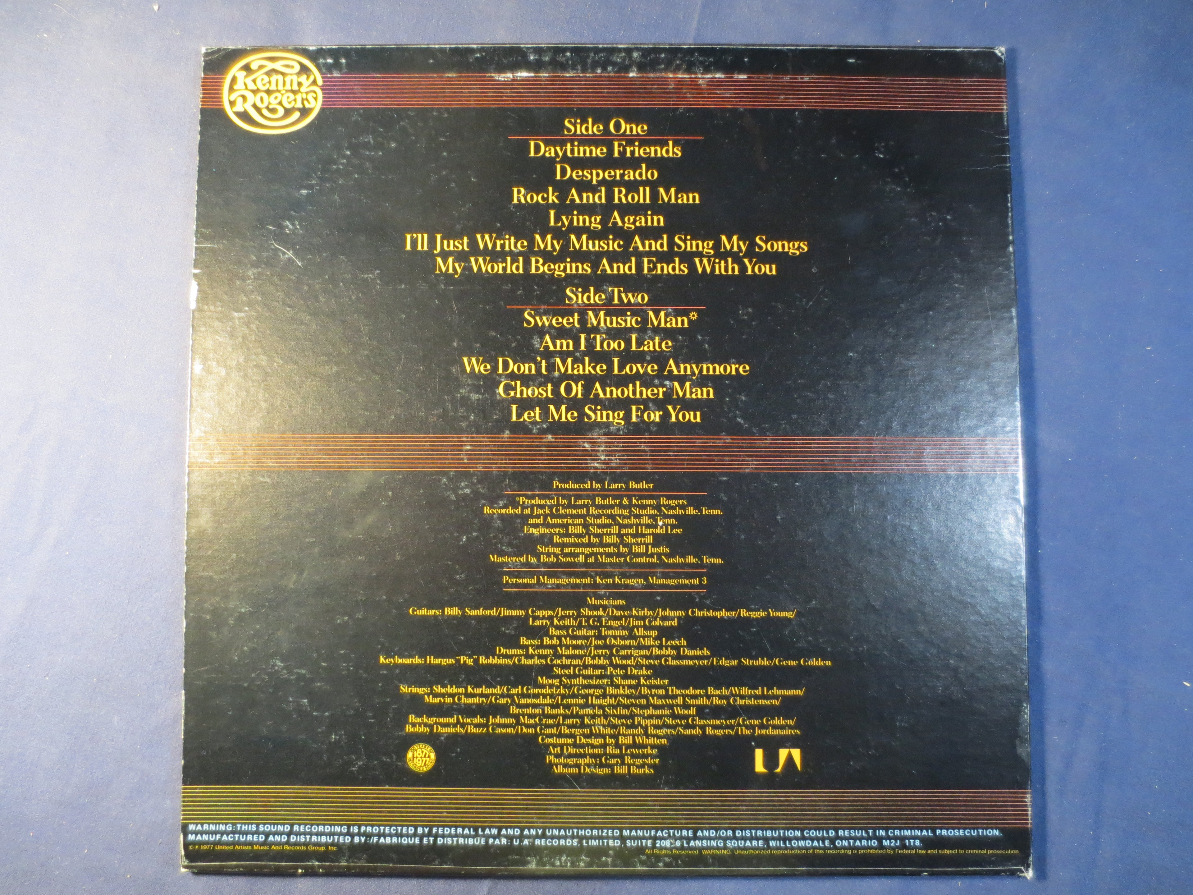 Kenny Rogers – Daytime Friends (1977) Vinyl LP