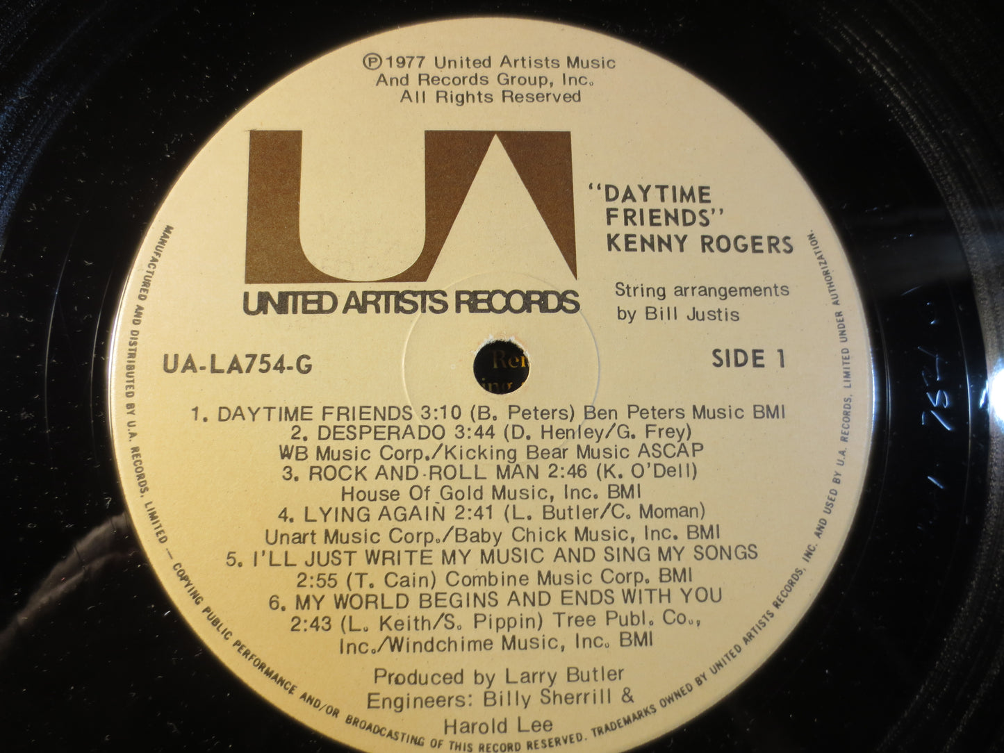 KENNY ROGERS, Daytime FRIENDS, Country Records, Kenny Rogers Record, Kenny Rogers Album, Kenny Rogers Lp, Lps, 1977 Records