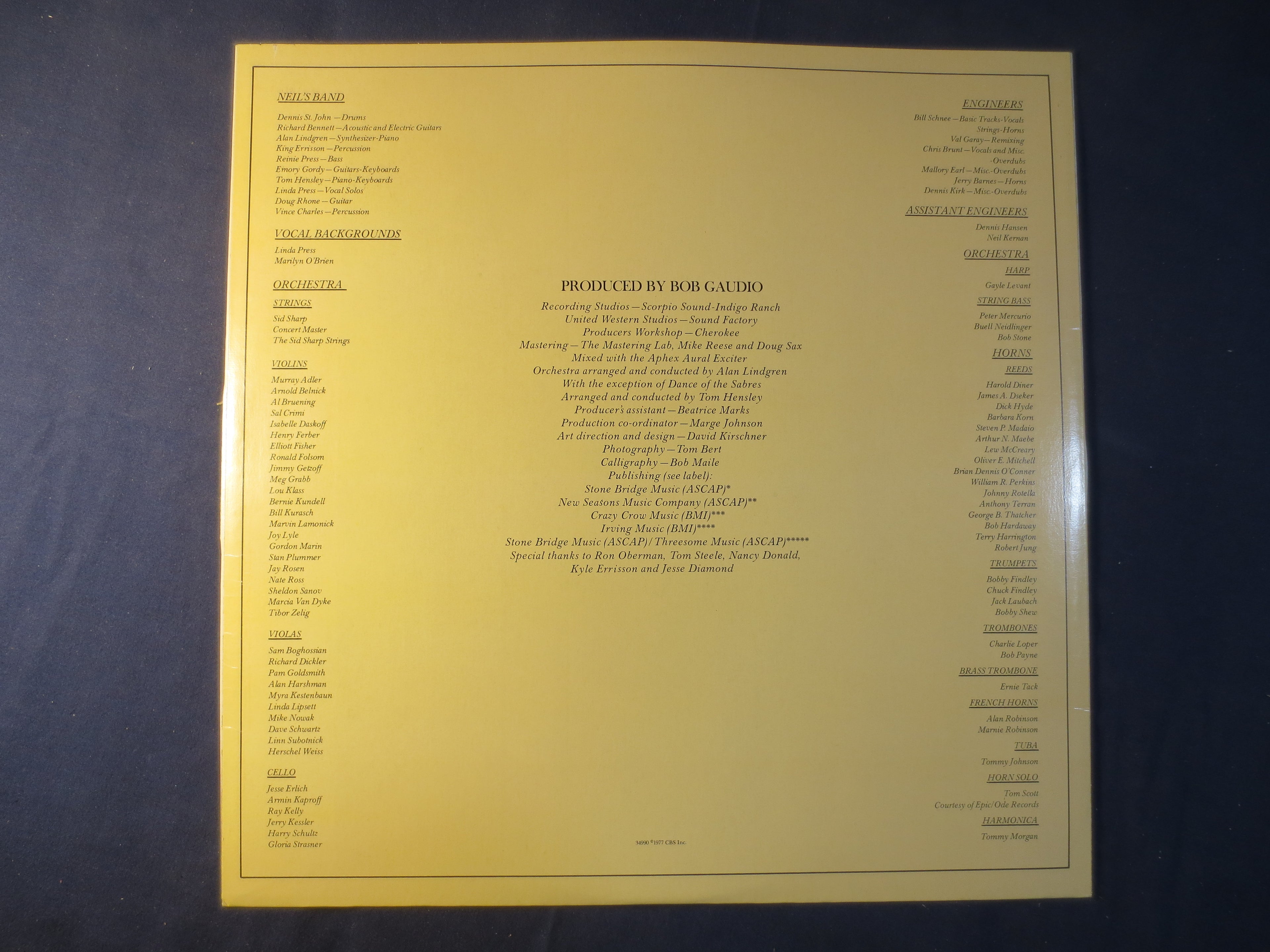 Neil Diamond – I'm Glad You're Here With Me Tonight (1977) Vinyl LP