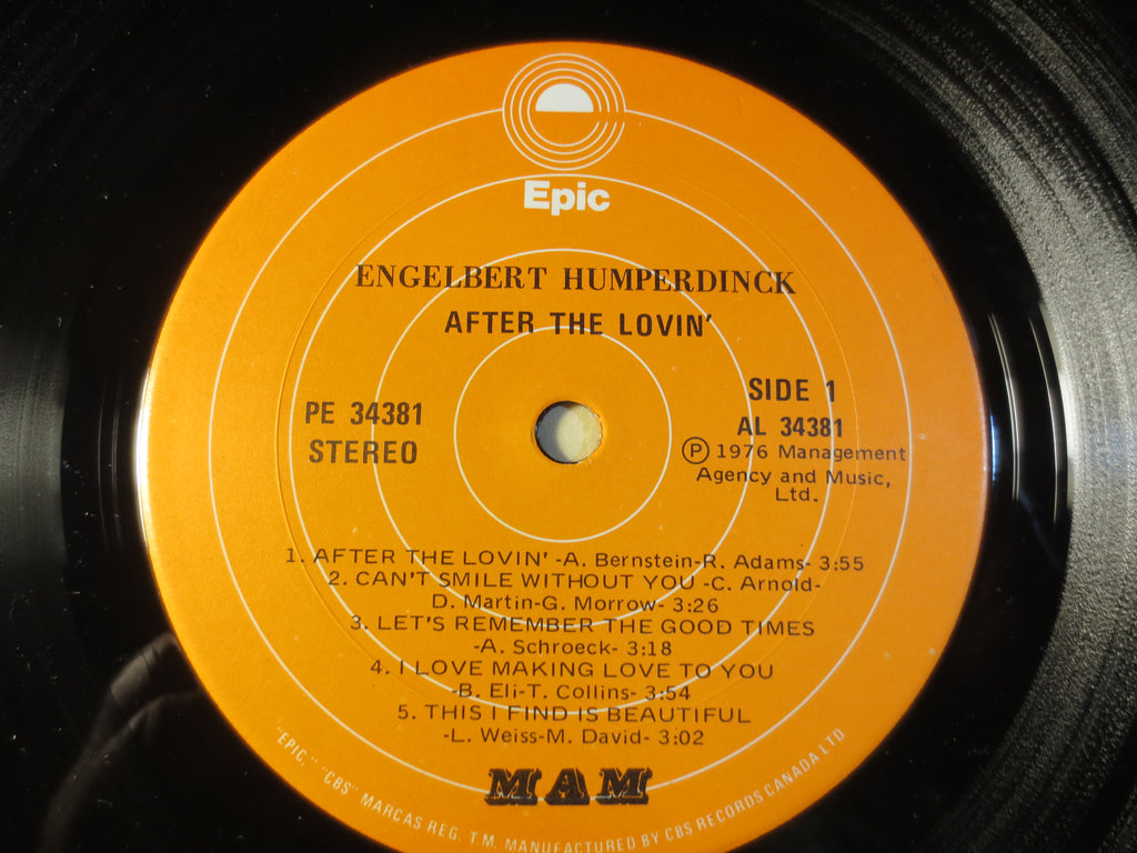 Engelbert Humperdinck – After the Lovin' (1976) Vinyl LP