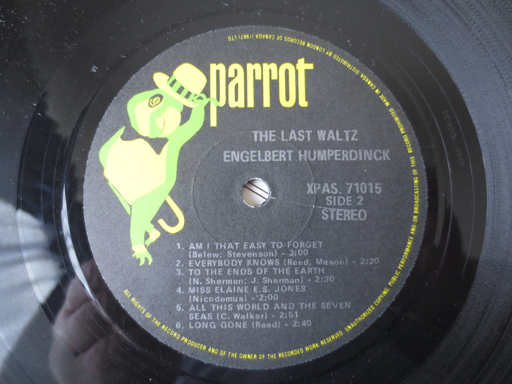 Engelbert Humperdinck – The Last Waltz (1967) Vinyl LP