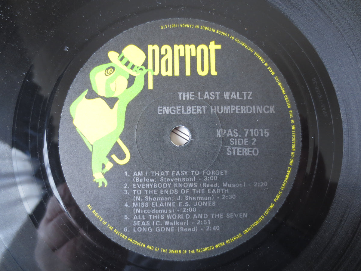 Engelbert Humperdinck – The Last Waltz (1967) Vinyl LP